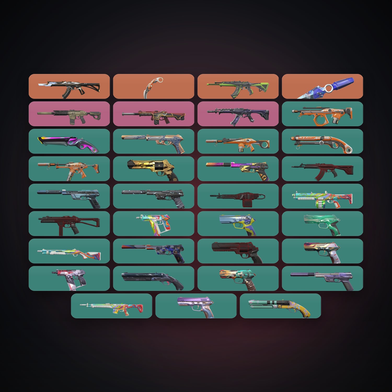 LA Gold 1 locker — 2 knives, 35 skins, lvl 223 — HabibiAccounts