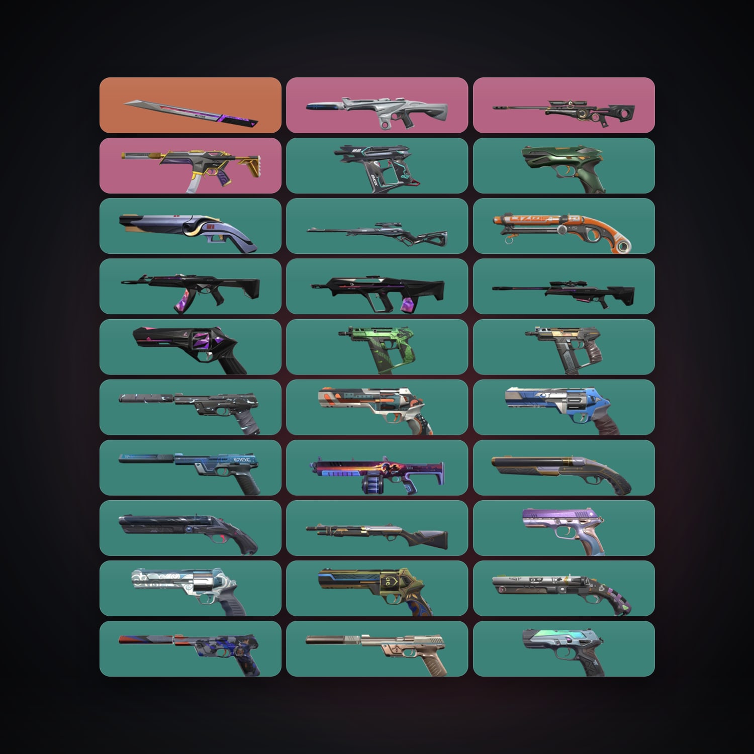 LA Plat 1 locker — 1 knives, 48 skins, lvl 309 — HabibiAccounts