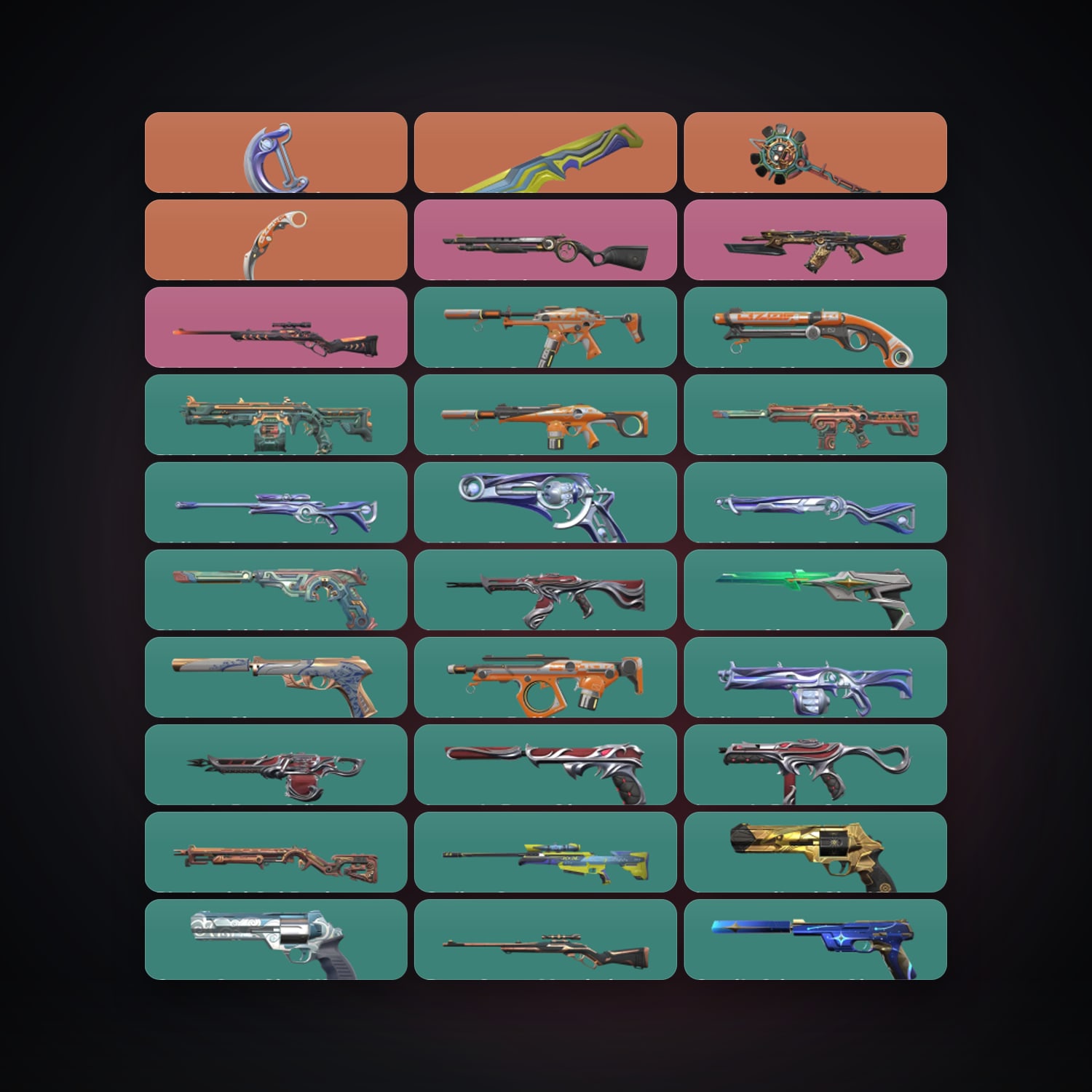 LA Bronze 3 locker — 4 knives, 66 skins, lvl 197 — HabibiAccounts