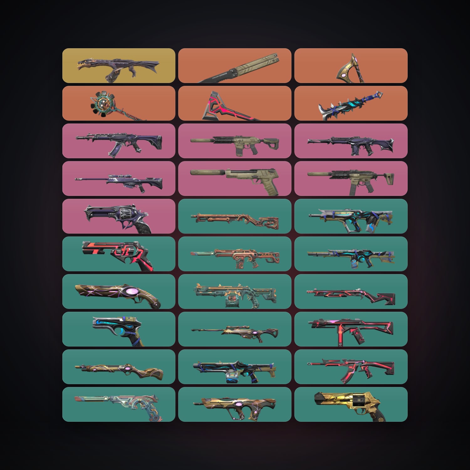 LA Bronze 1 locker — 5 knives, 74 skins, lvl 251 — HabibiAccounts