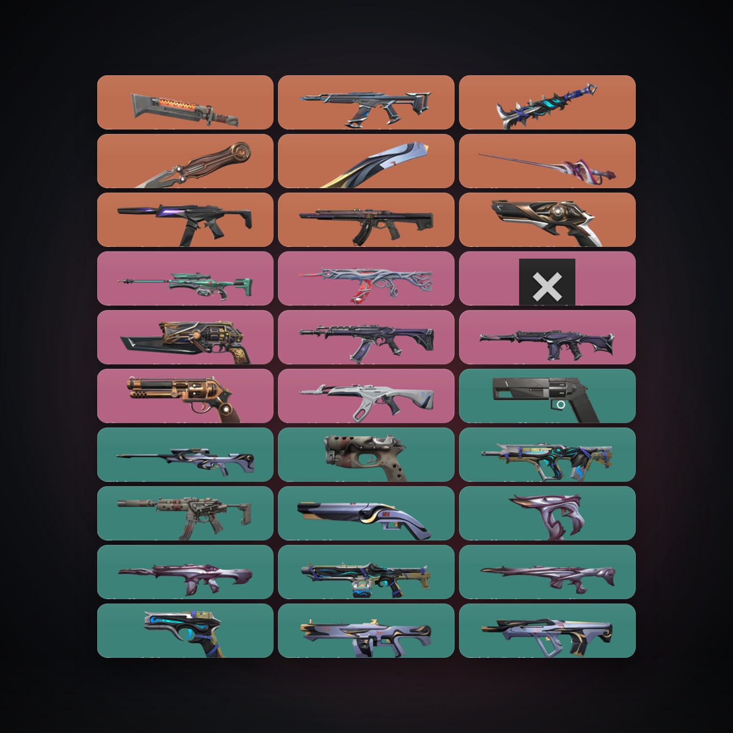 NA Silver 3 locker — 5 knives, 68 skins, lvl 100 — HabibiAccounts