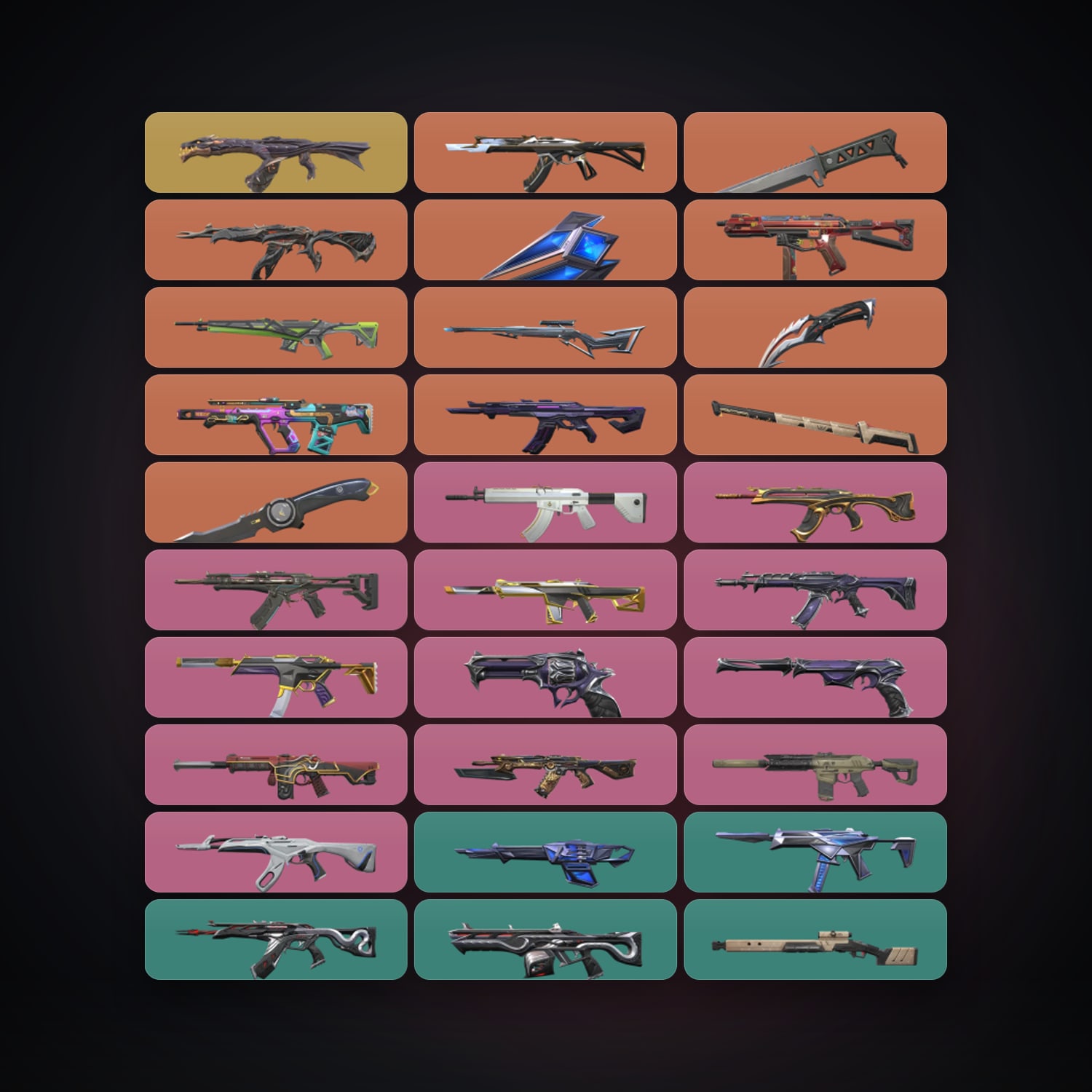 NA Silver 2 locker — 5 knives, 77 skins, lvl 168 — HabibiAccounts