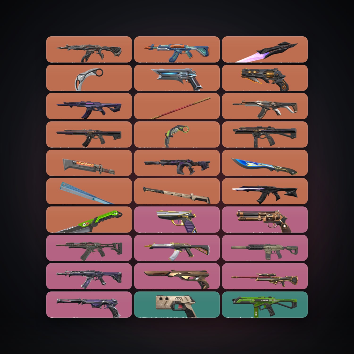 NA Silver 1 locker — 9 knives, 84 skins, lvl 103 — HabibiAccounts