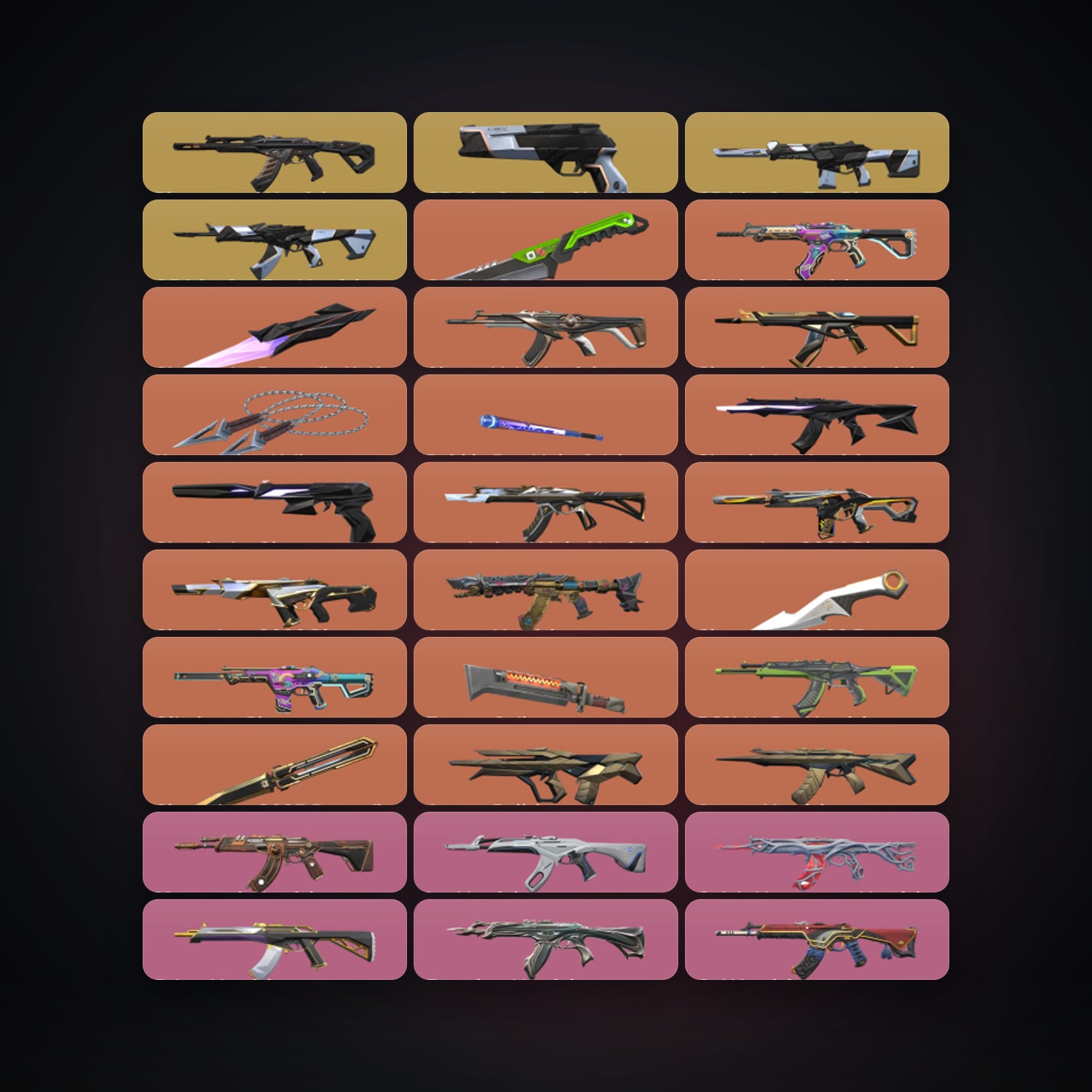NA Diamond 1 locker — 7 knives, 96 skins, lvl 100 — HabibiAccounts