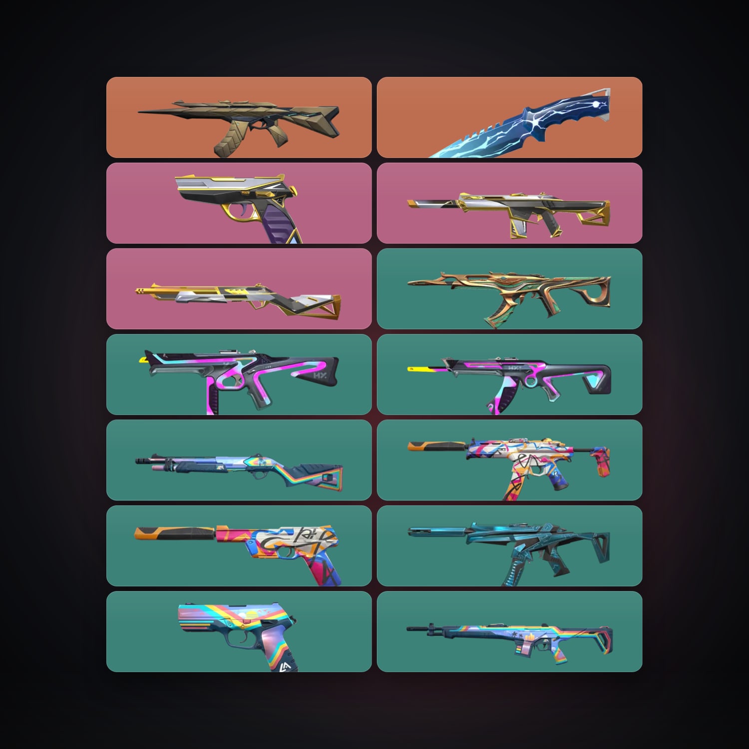 NA Gold 1 locker — 1 knives, 14 skins, lvl 61 — HabibiAccounts