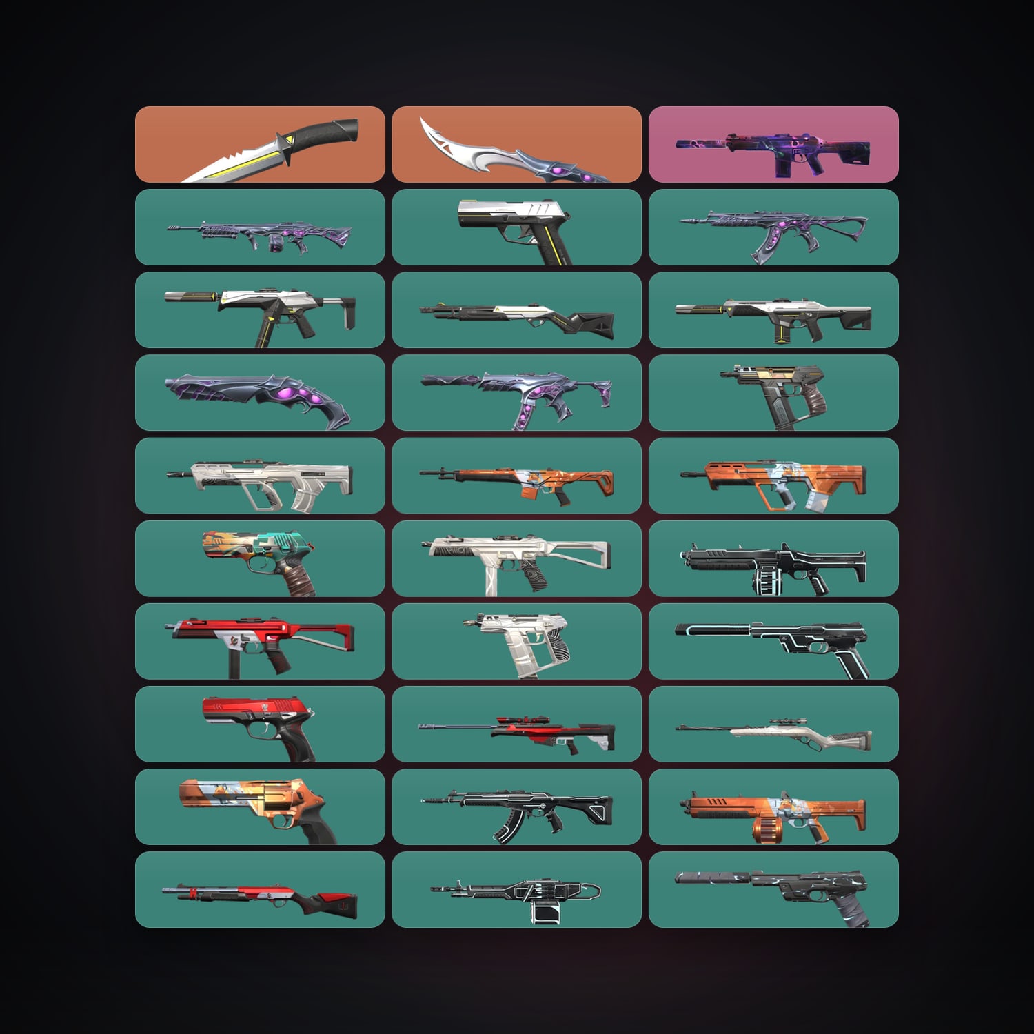 NA Silver 2 locker — 2 knives, 30 skins, lvl 102 — HabibiAccounts