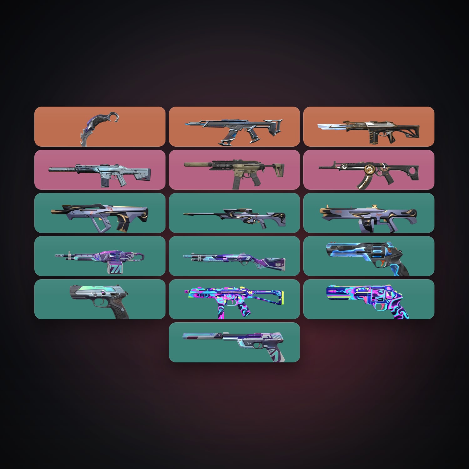 NA Gold 3 locker — 1 knives, 18 skins, lvl 107 — HabibiAccounts