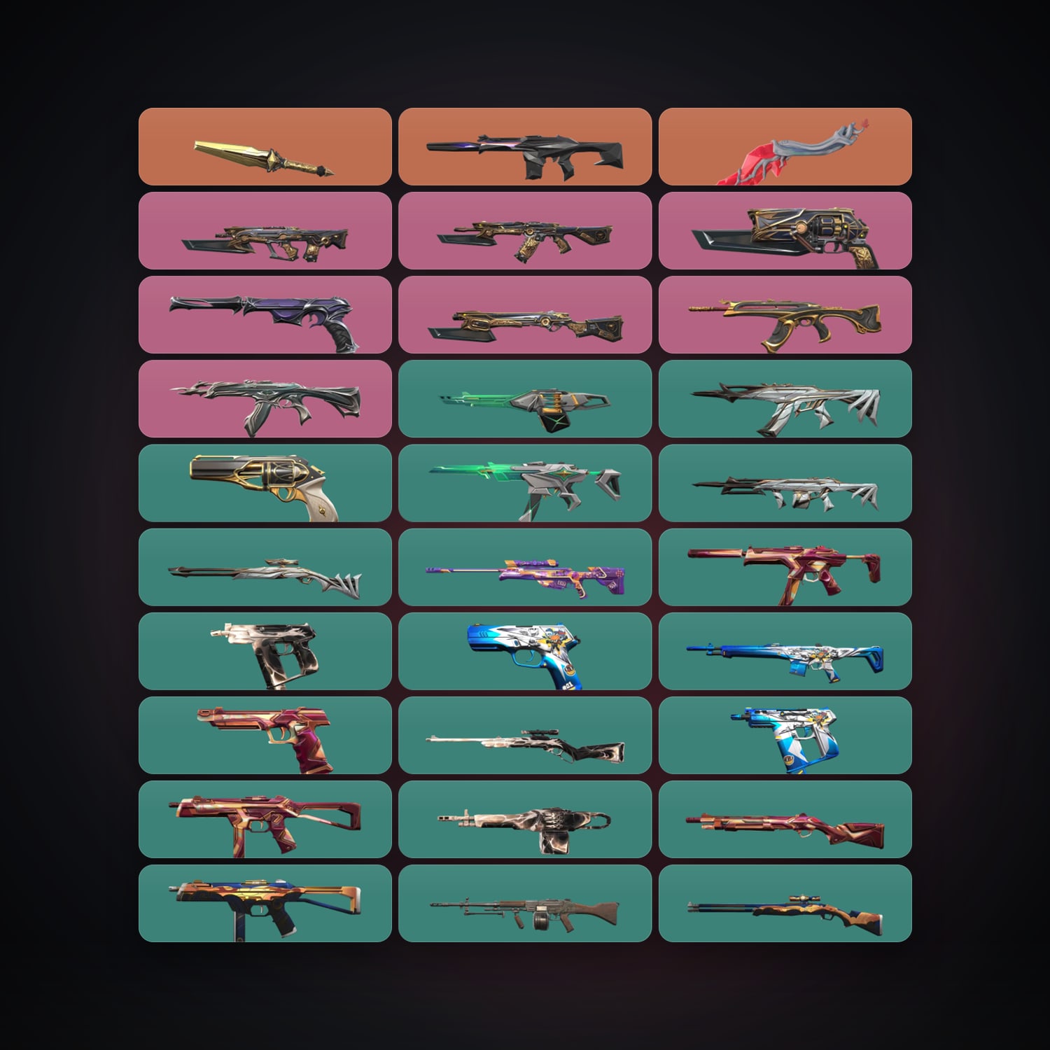 NA Silver 1 locker — 2 knives, 32 skins, lvl 33 — HabibiAccounts