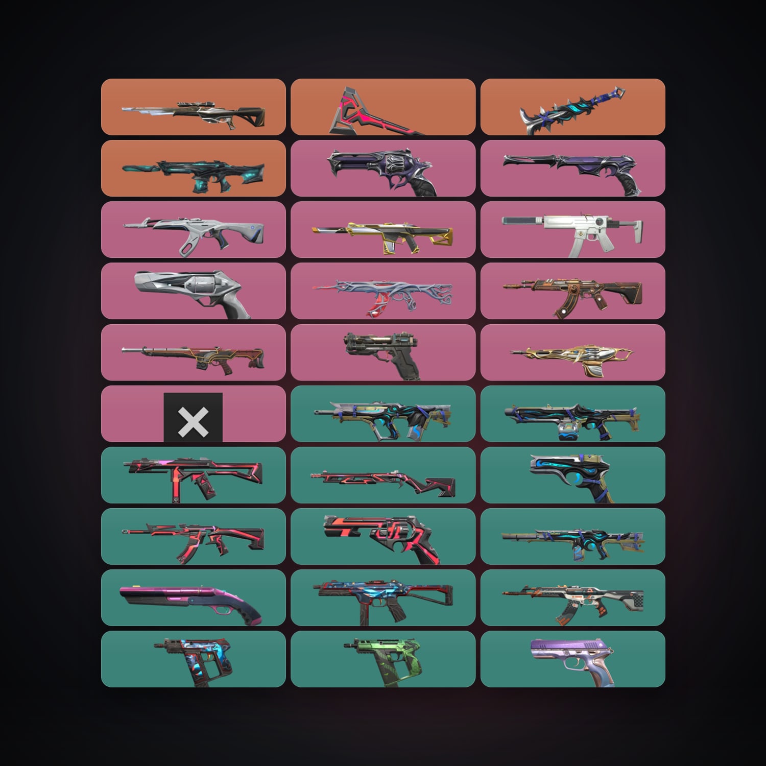 NA Silver 3 locker — 2 knives, 44 skins, lvl 121 — HabibiAccounts
