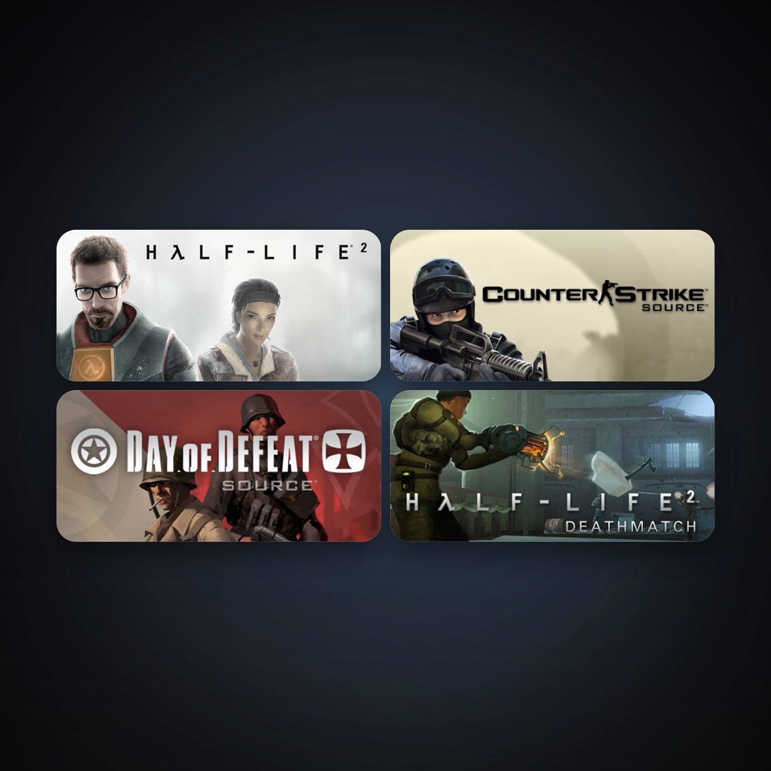 Half-Life 2 + Counter-Strike: Source, 10 games, Steam 11, clean — HabibiAccounts