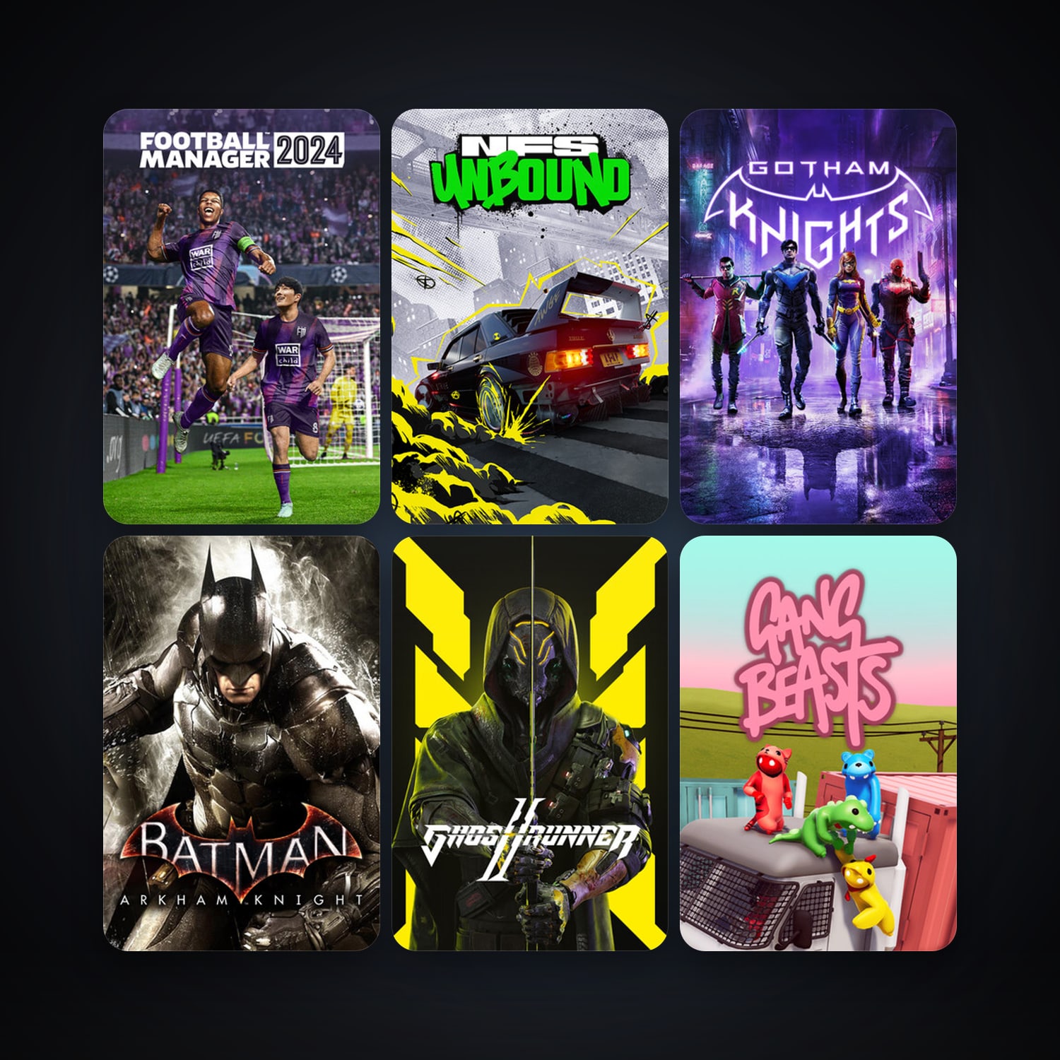 Batman: Arkham Knight + Gotham Knights, 37 games, clean — HabibiAccounts