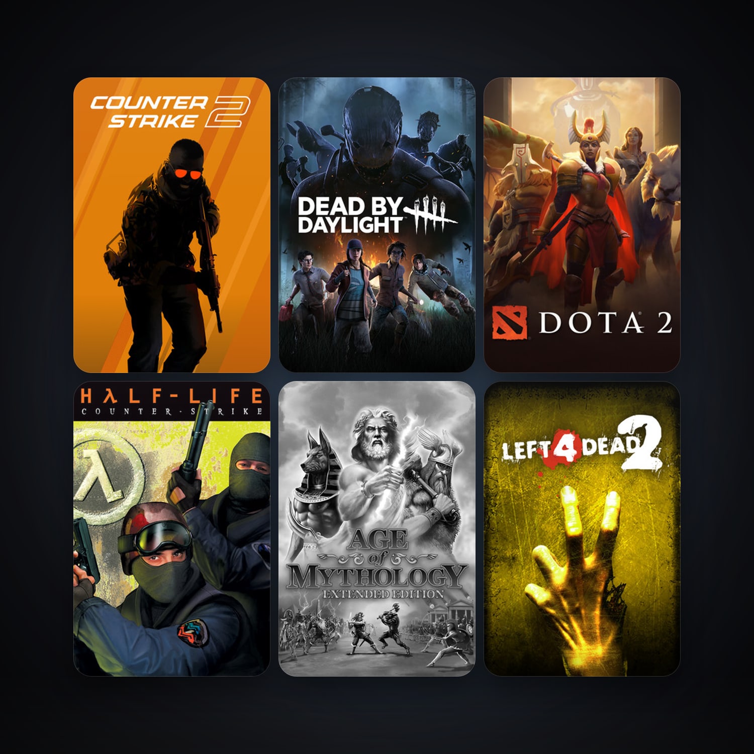 Counter-Strike + Team Fortress Classic, 32 games, Steam 10, clean — HabibiAccounts