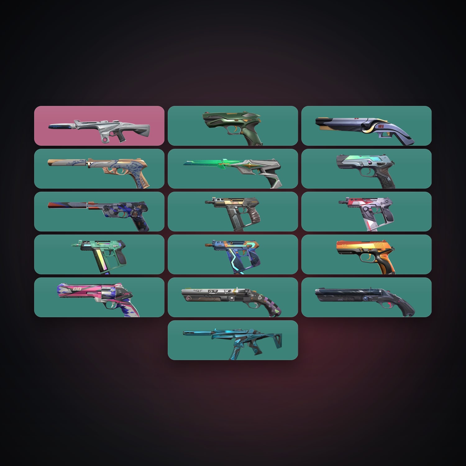 NA Gold 3 locker — 17 skins, lvl 310 — HabibiAccounts