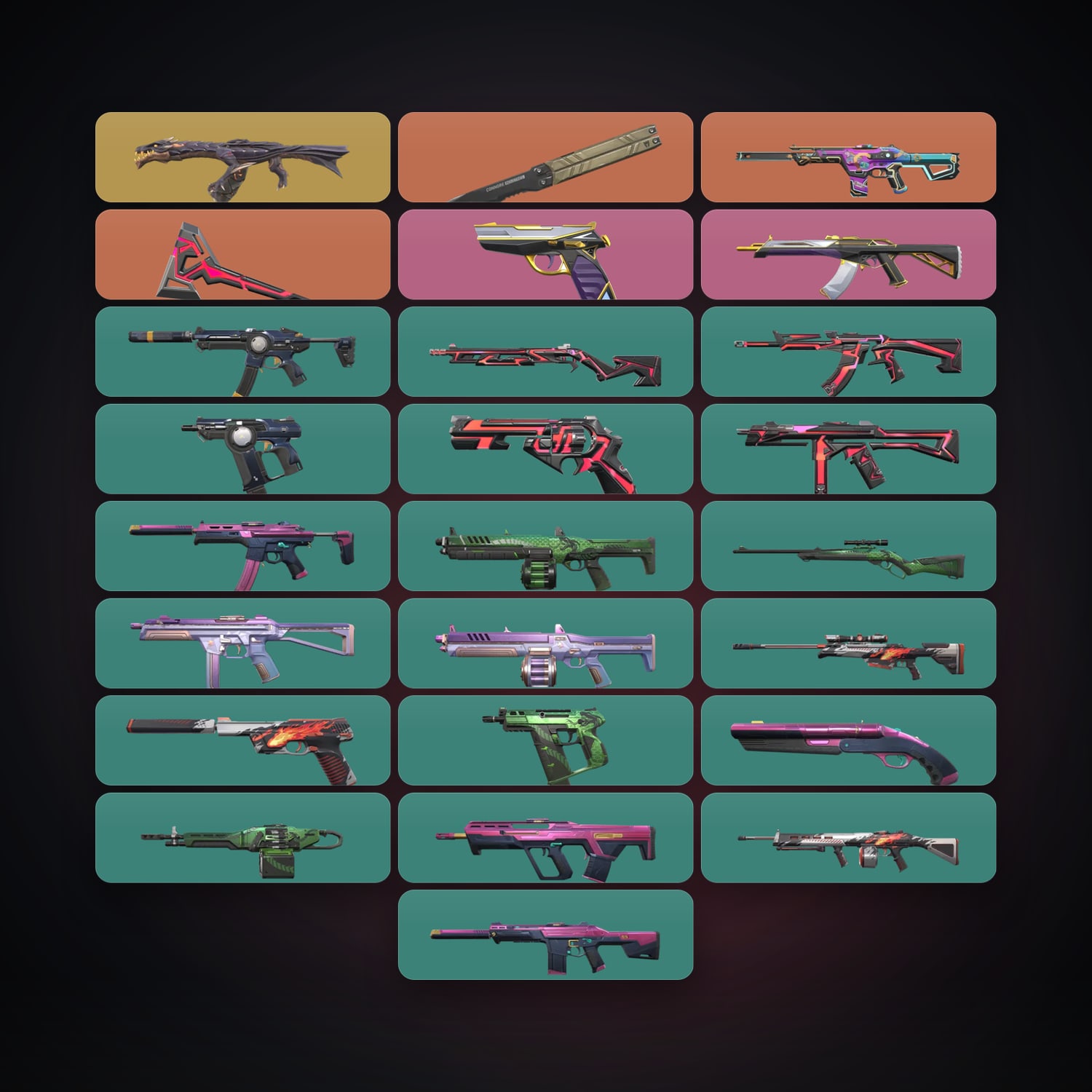 EU Silver 1 locker — 2 knives, 25 skins, lvl 44 — HabibiAccounts