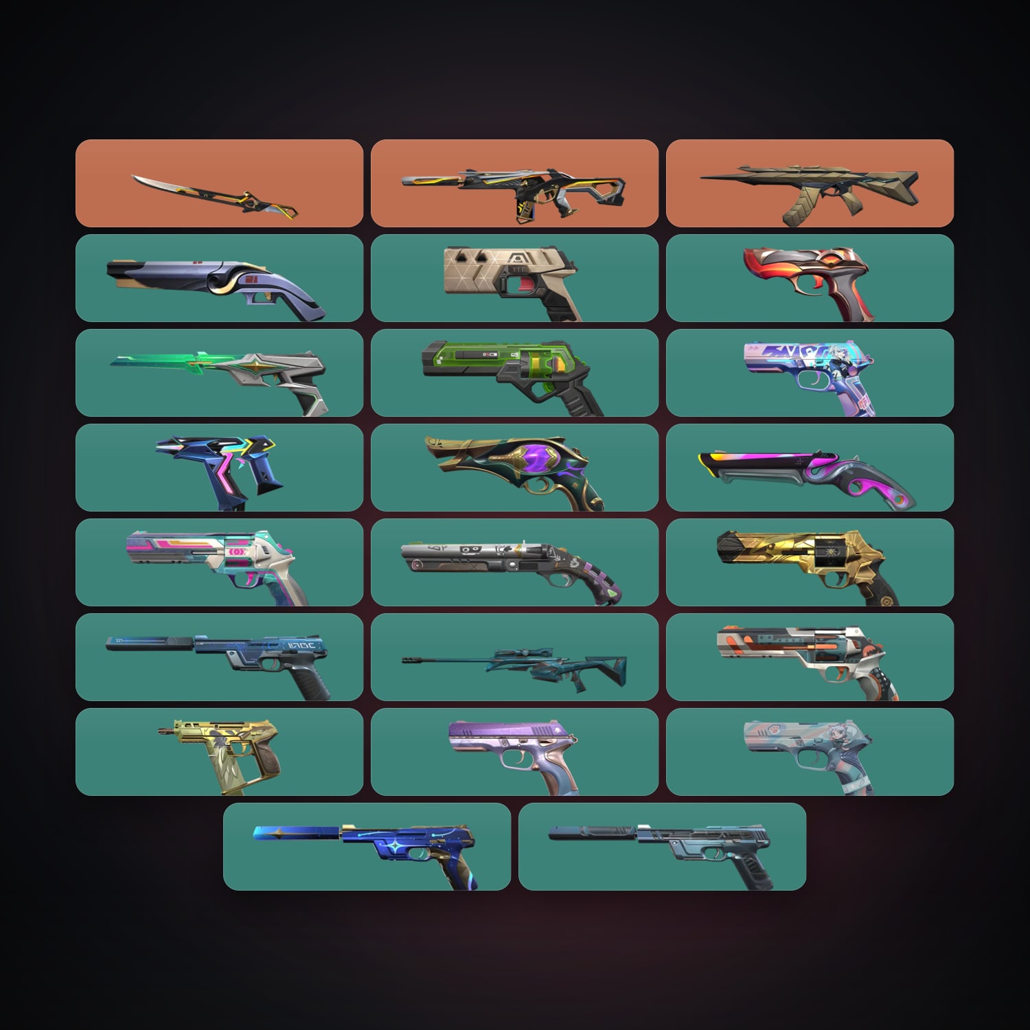 AP Gold 2 locker — 1 knives, 23 skins, lvl 388 — HabibiAccounts