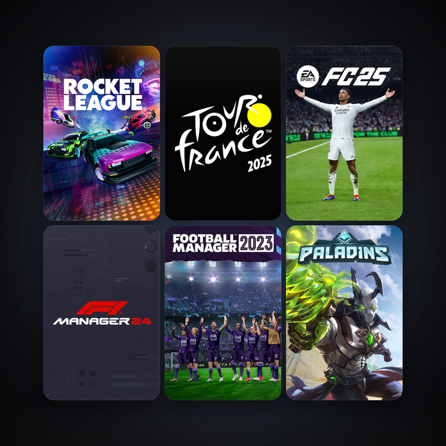 Rocket League + Paladins, 25 games, clean — HabibiAccounts