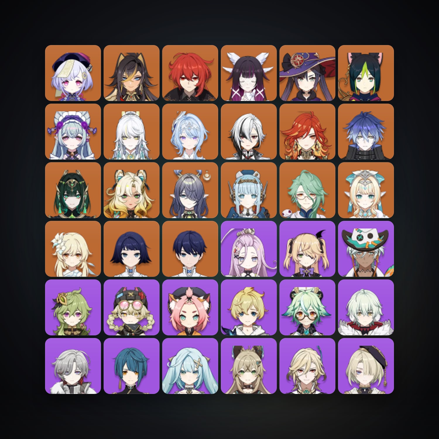 Genshin Impact | AR 60 | 72 Chars | 18× 5★ — Genshin / miHoYo Account — HabibiAccounts