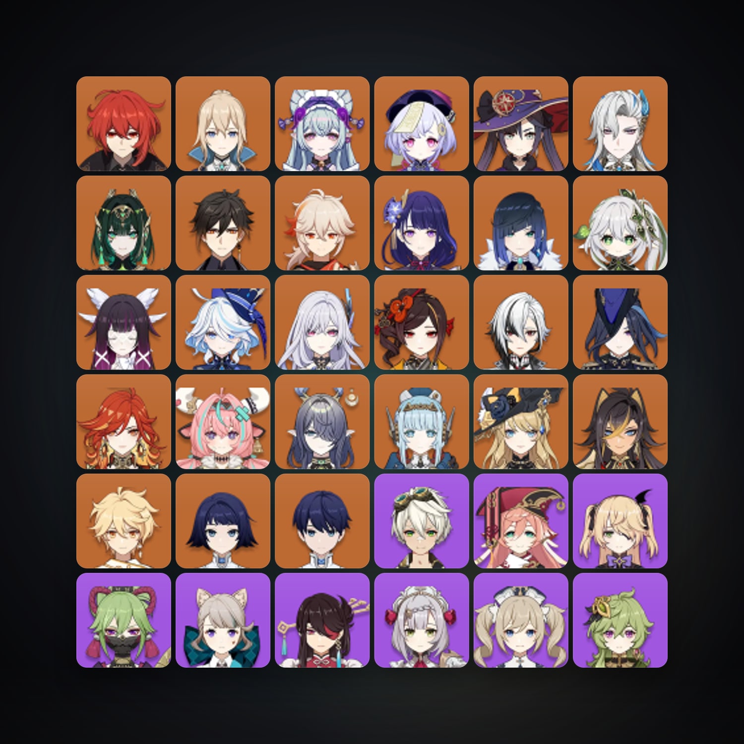 جينشن إمباكت | AR 60 | 77 شخصية | 24× 5★ — HabibiAccounts