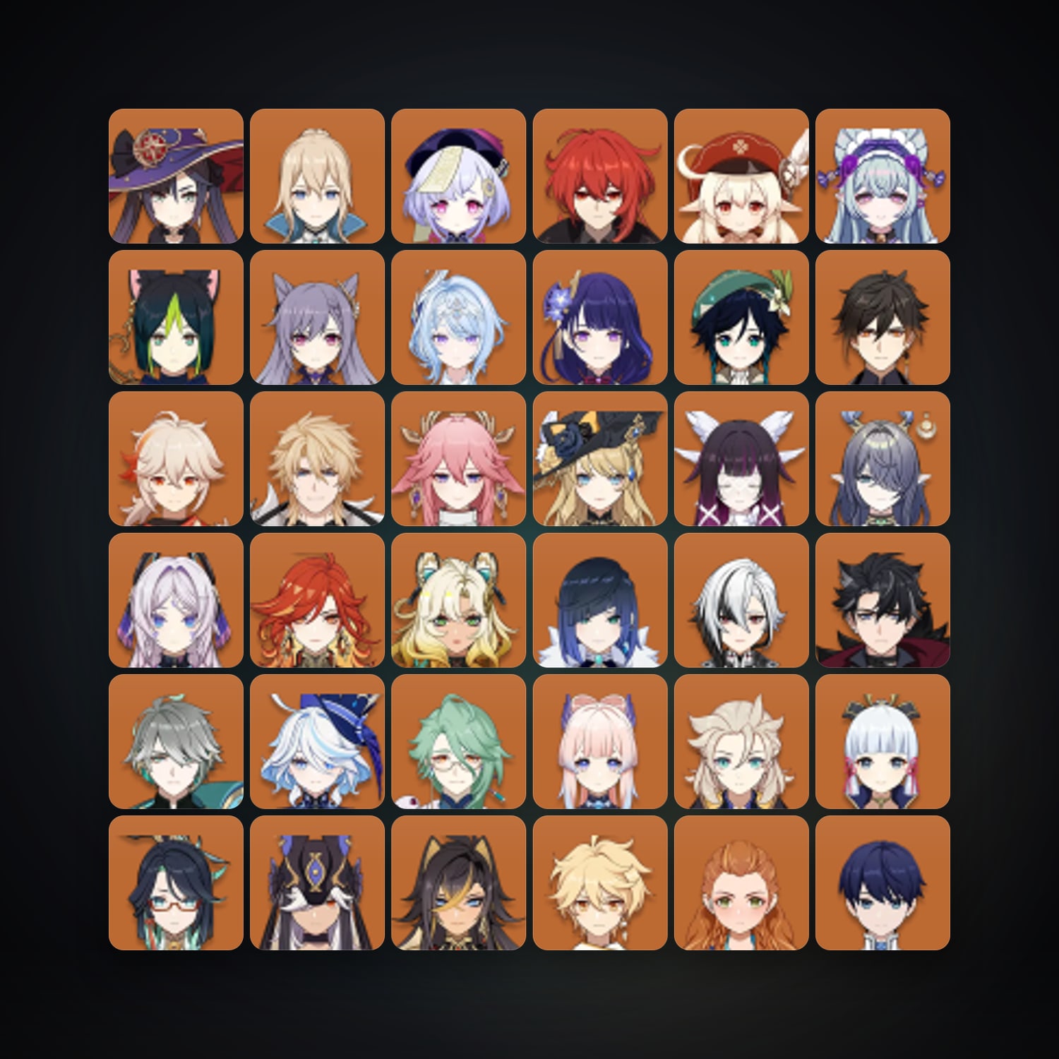 Genshin Impact | AR 60 | 87 Chars | 33× 5★ — Genshin / miHoYo Account · 262602576 — HabibiAccounts