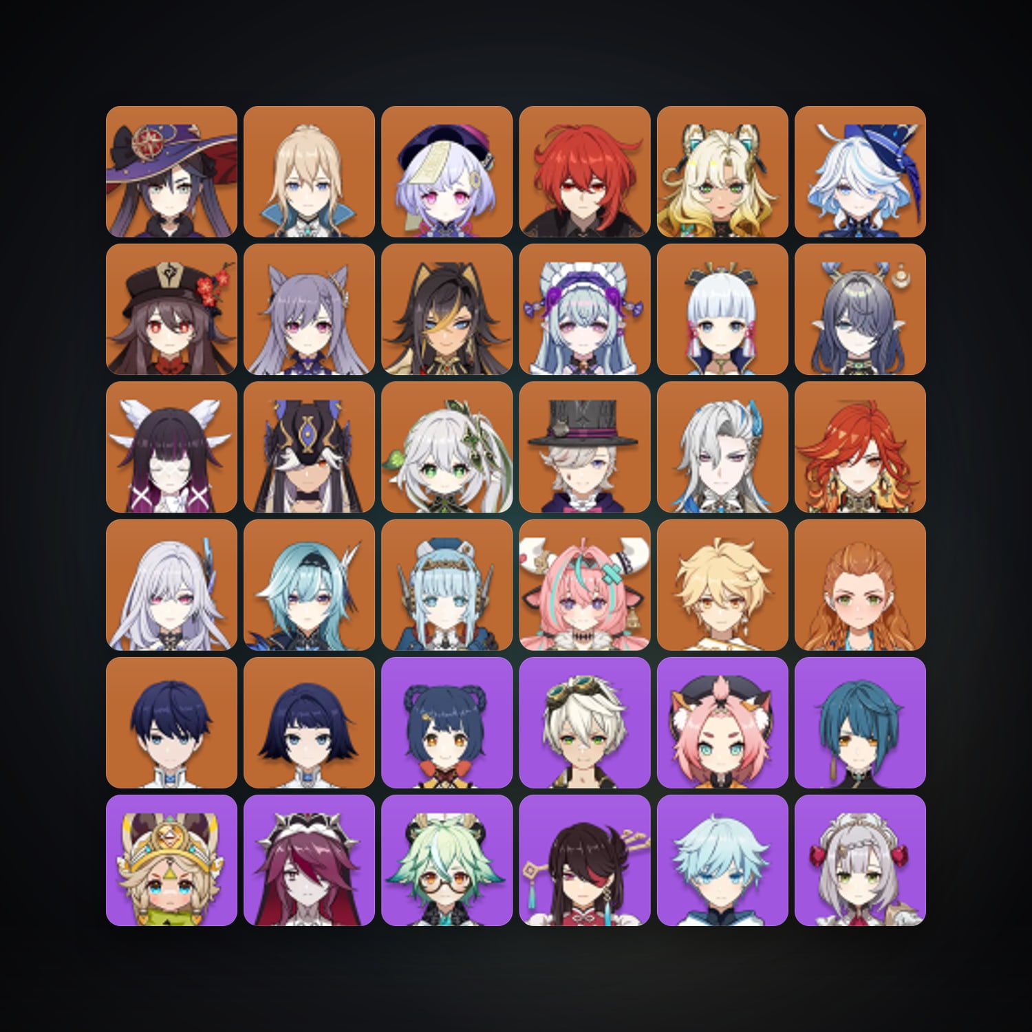 جينشن إمباكت | AR 60 | 74 شخصية | 22× 5★ — HabibiAccounts
