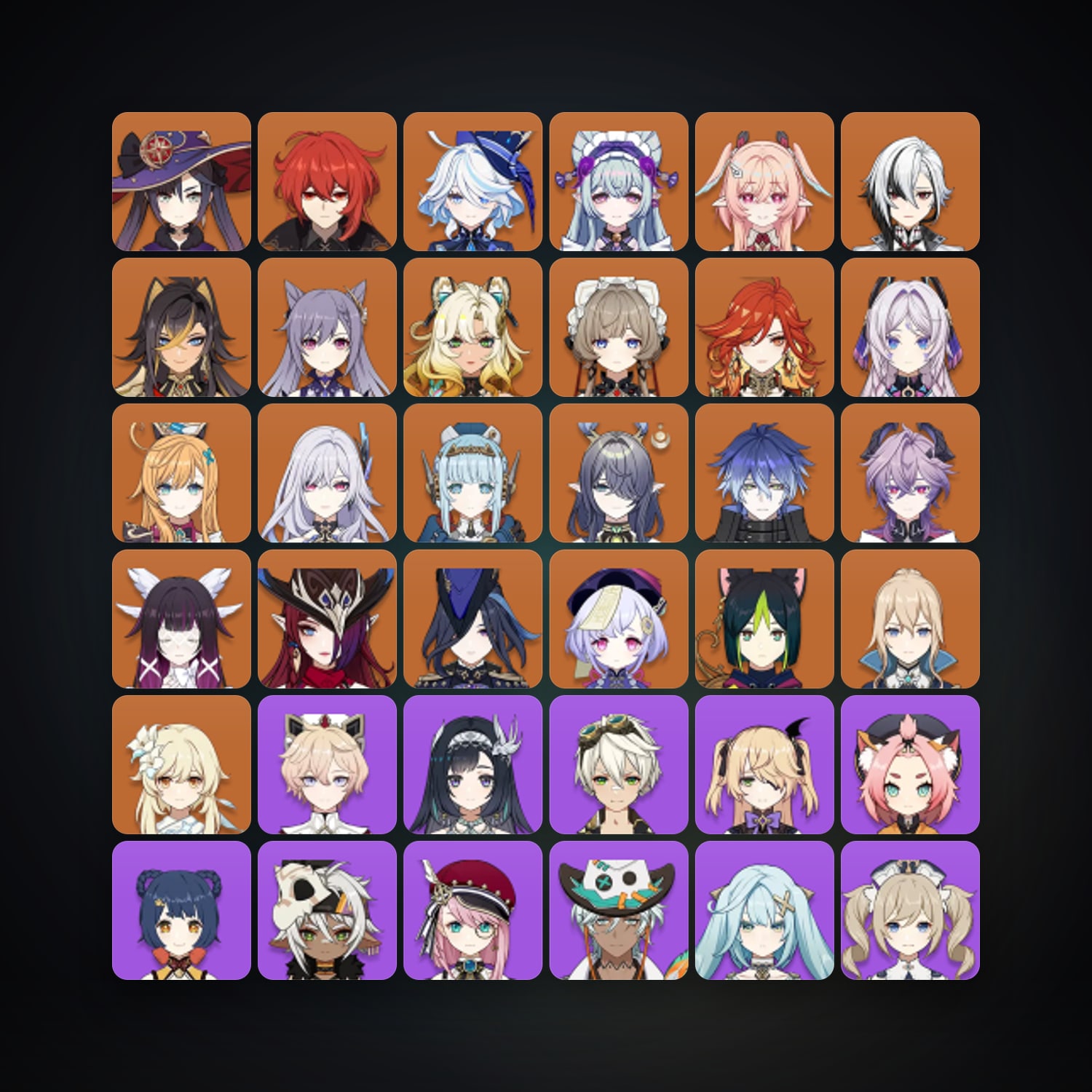 Genshin Impact | AR 60 | 72 Chars | 24× 5★ — HabibiAccounts
