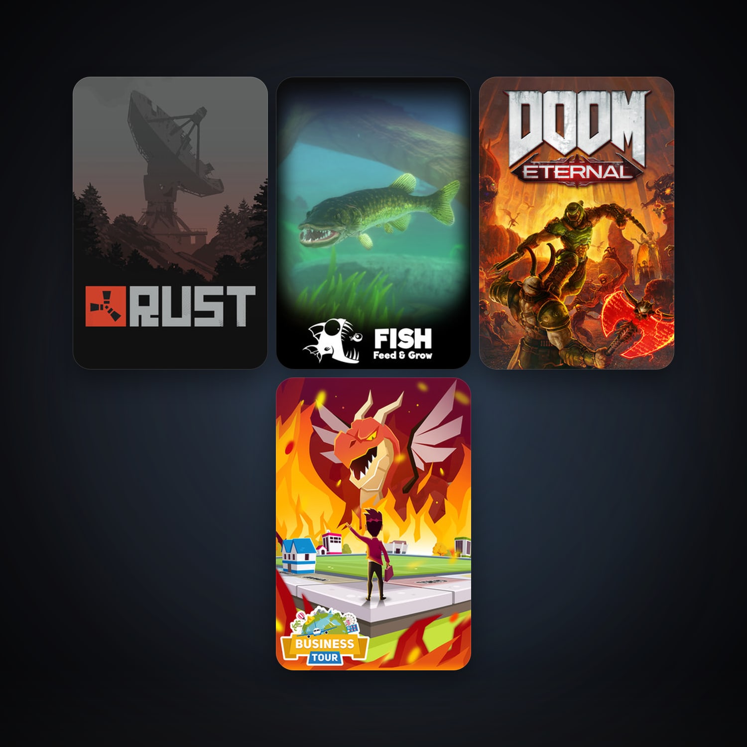 Rust + Business Tour - Board Game with Online Multiplayer, 5 games, clean — HabibiAccounts