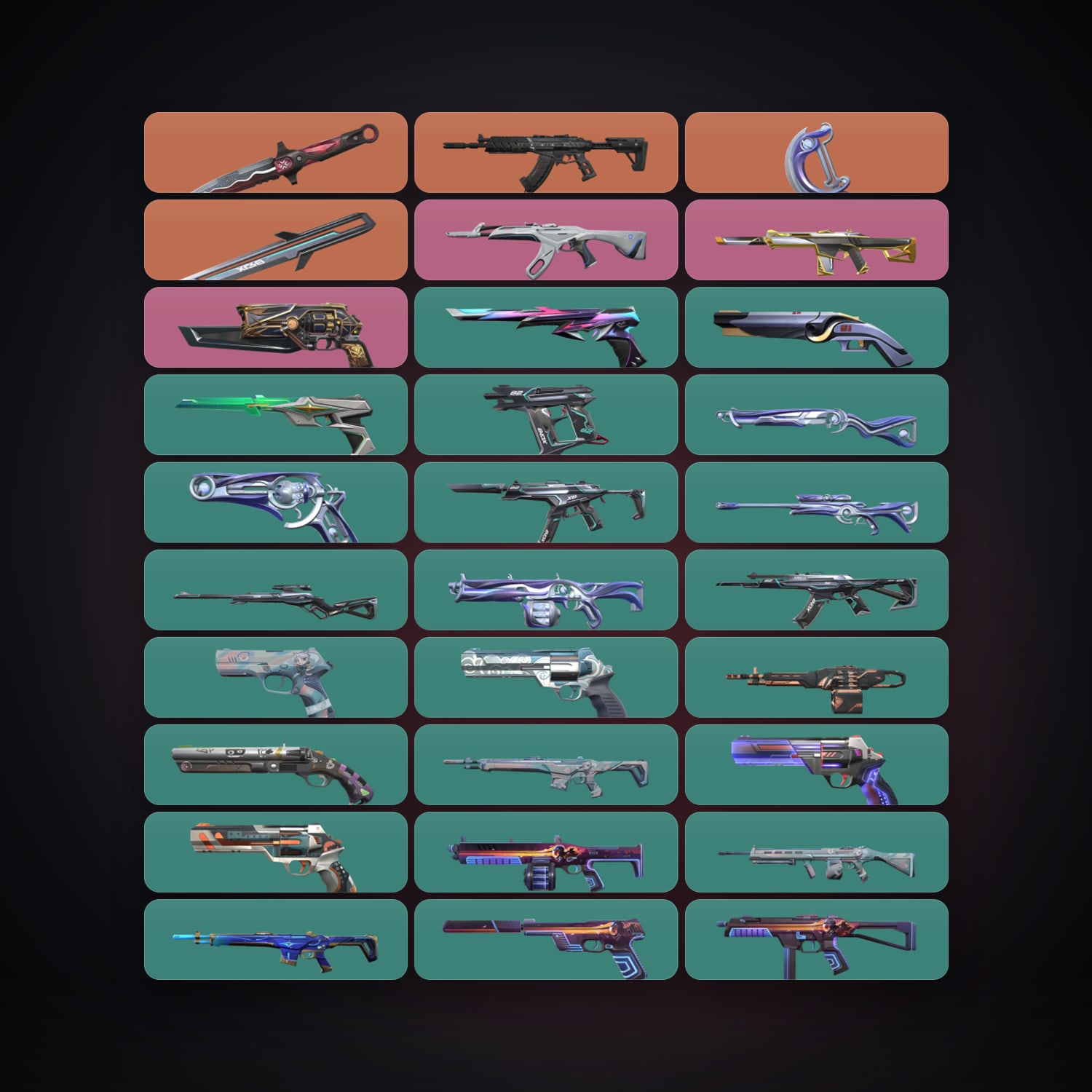 EU Silver 3 locker — 3 knives, 43 skins, lvl 232 — HabibiAccounts