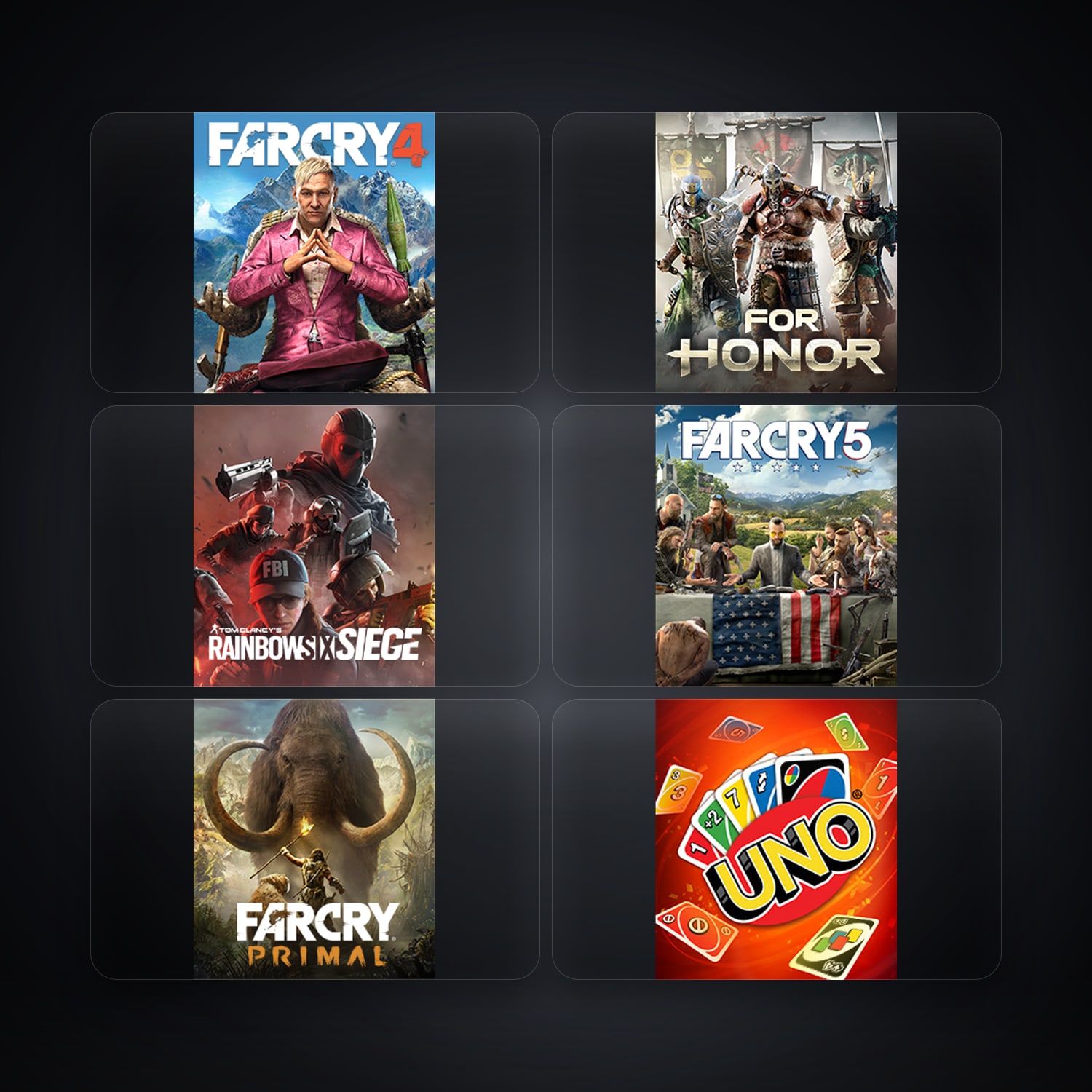 Ubisoft Far Cry 4 + For Honor — GB — 7 games — HabibiAccounts