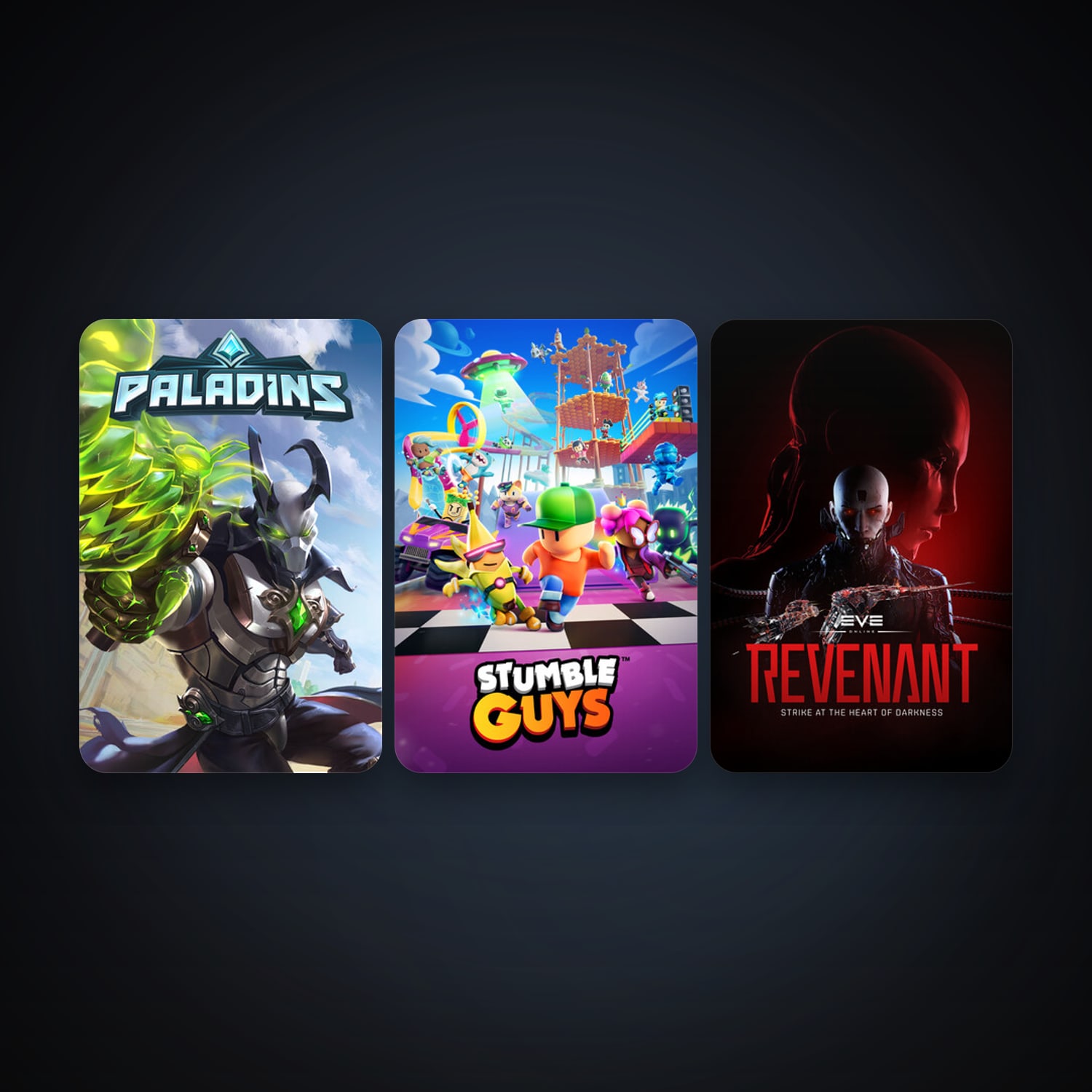 EVE Online + Paladins, 3 games, clean — HabibiAccounts