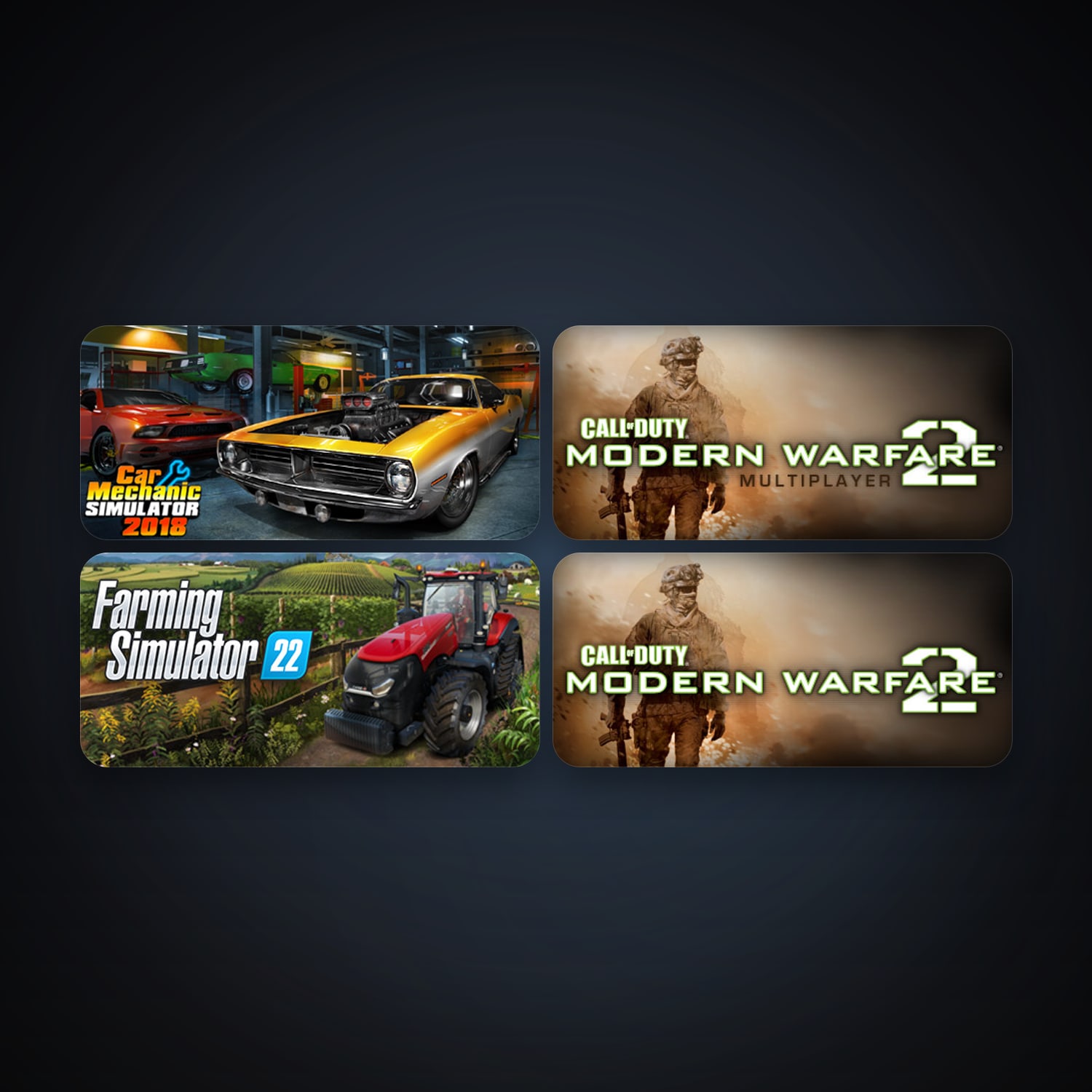 Call of Duty: Modern Warfare 2 (2009) + Call of Duty: Modern Warfare 2 - Multiplayer (2009), 6 games, clean — HabibiAccounts