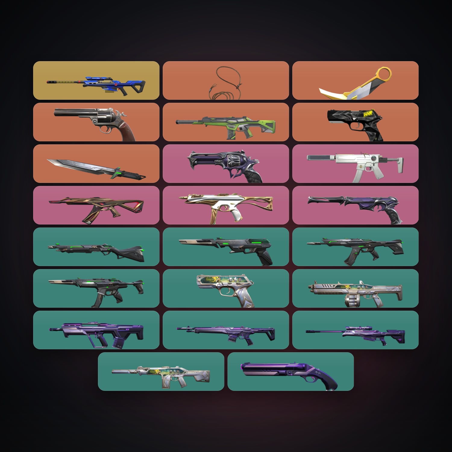 EU Gold 1 locker — 3 knives, 23 skins, lvl 25 — HabibiAccounts