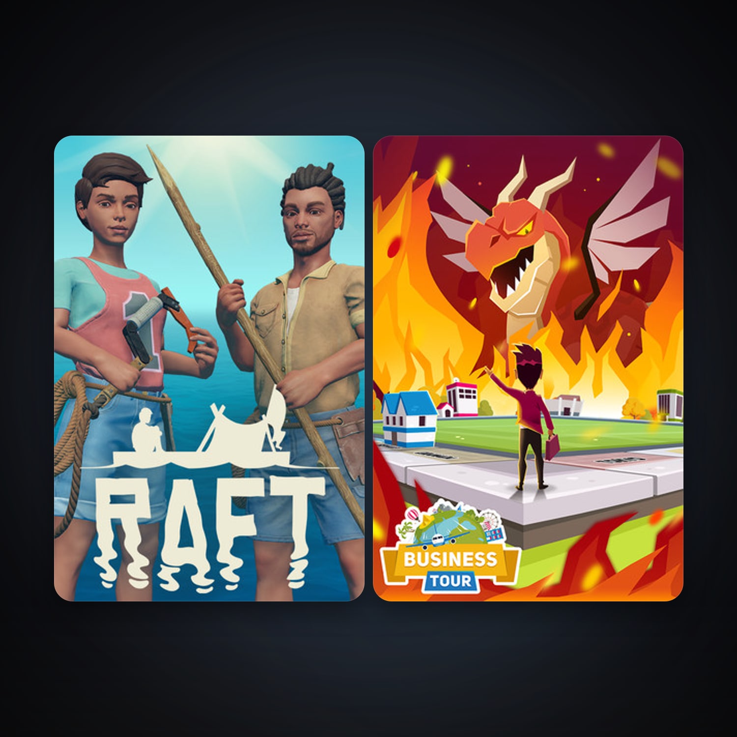 Business Tour - Board Game with Online Multiplayer + Raft, 2 games, clean — HabibiAccounts