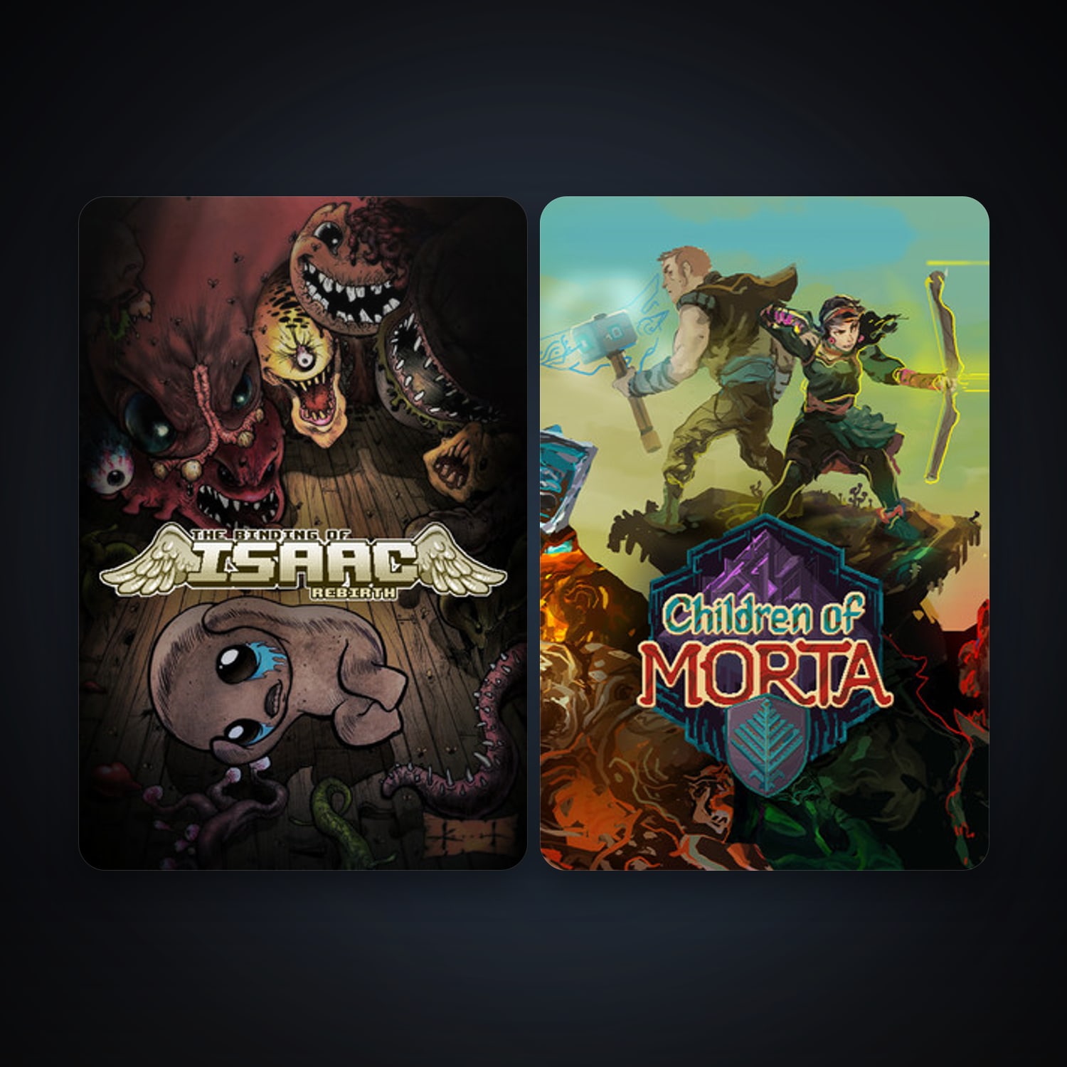 The Binding of Isaac: Rebirth + Children of Morta, 2 games, clean — HabibiAccounts