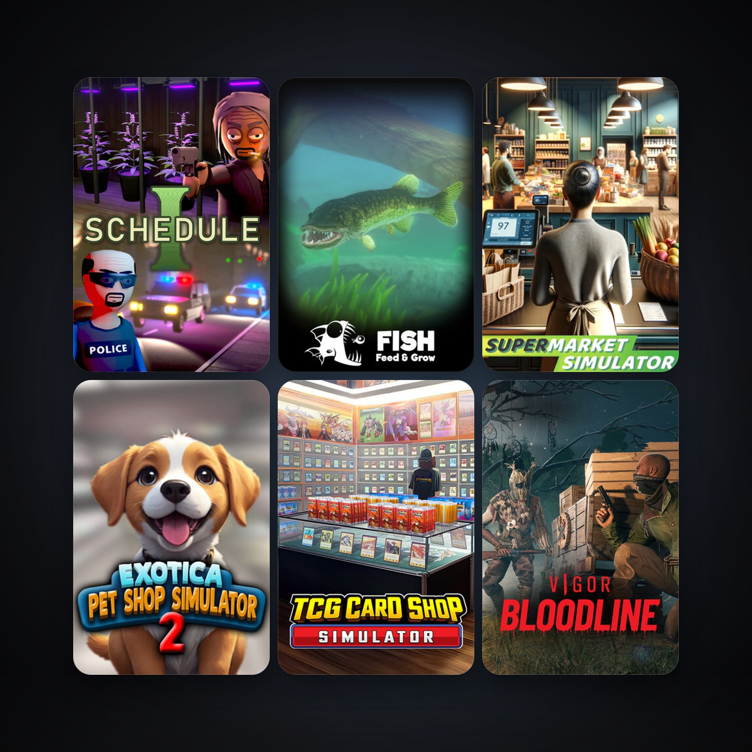 ARK: The Survival Of The Fittest + Feed and Grow: Fish, 14 games, clean — HabibiAccounts