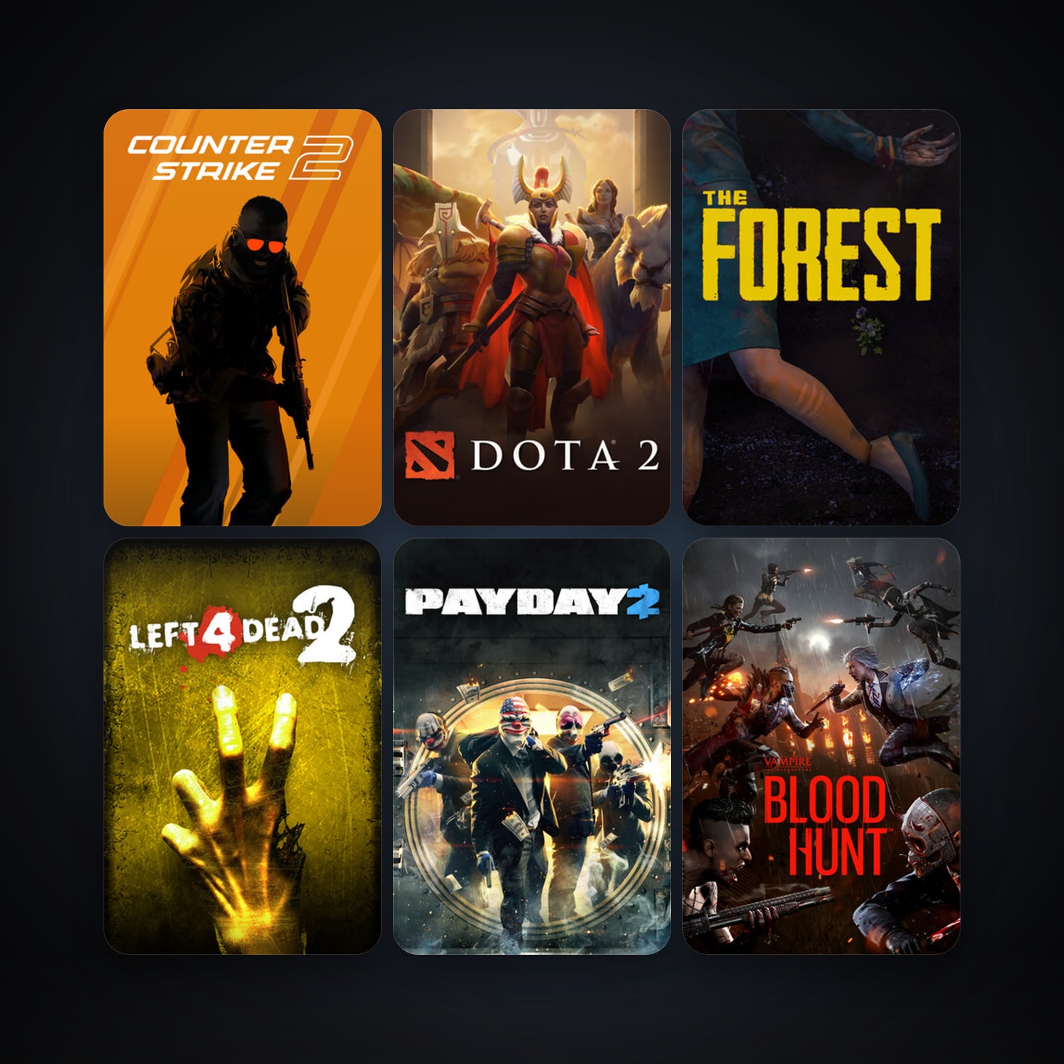 Left 4 Dead 2 + Dota 2, 25 games, clean — HabibiAccounts