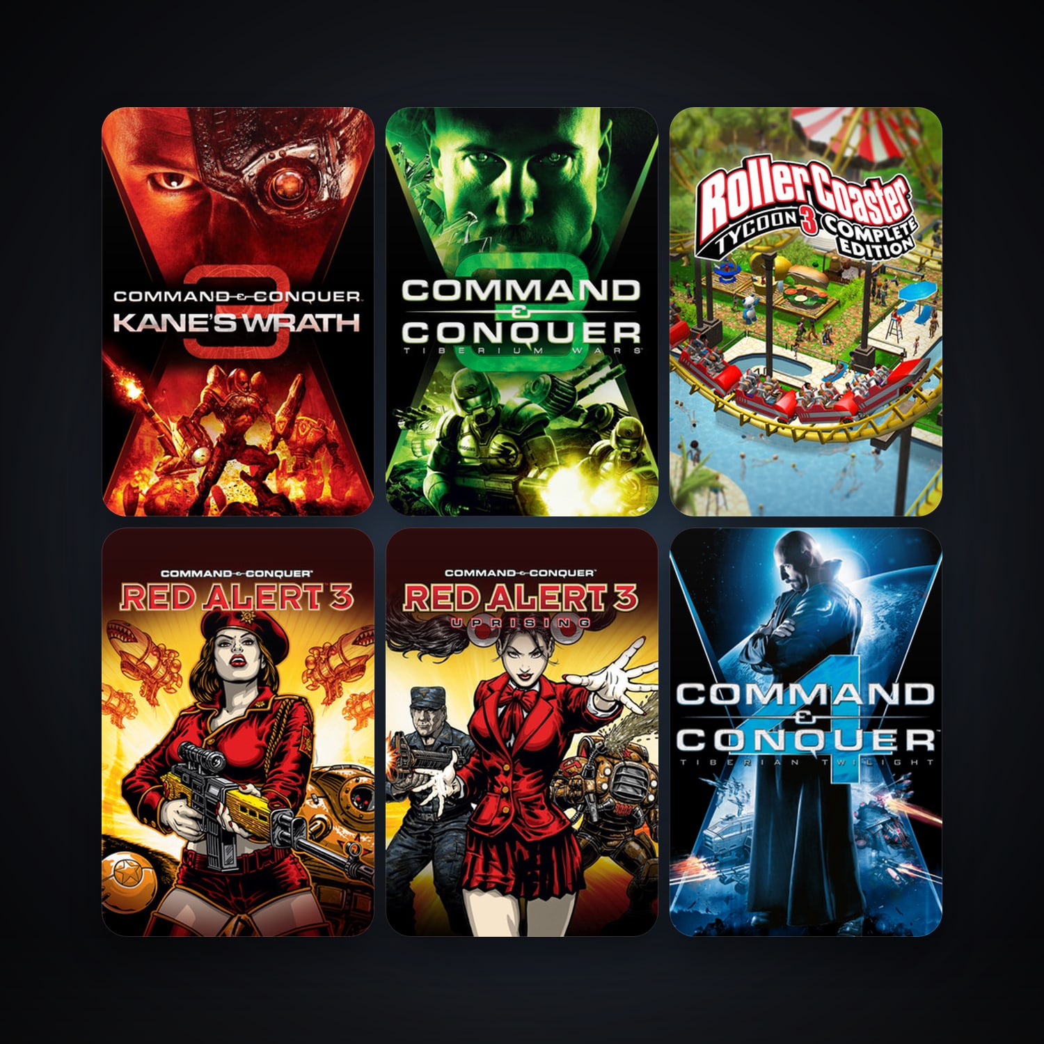 Command & Conquer: Red Alert 3 + Command & Conquer 3: Tiberium Wars, 16 games, clean — HabibiAccounts