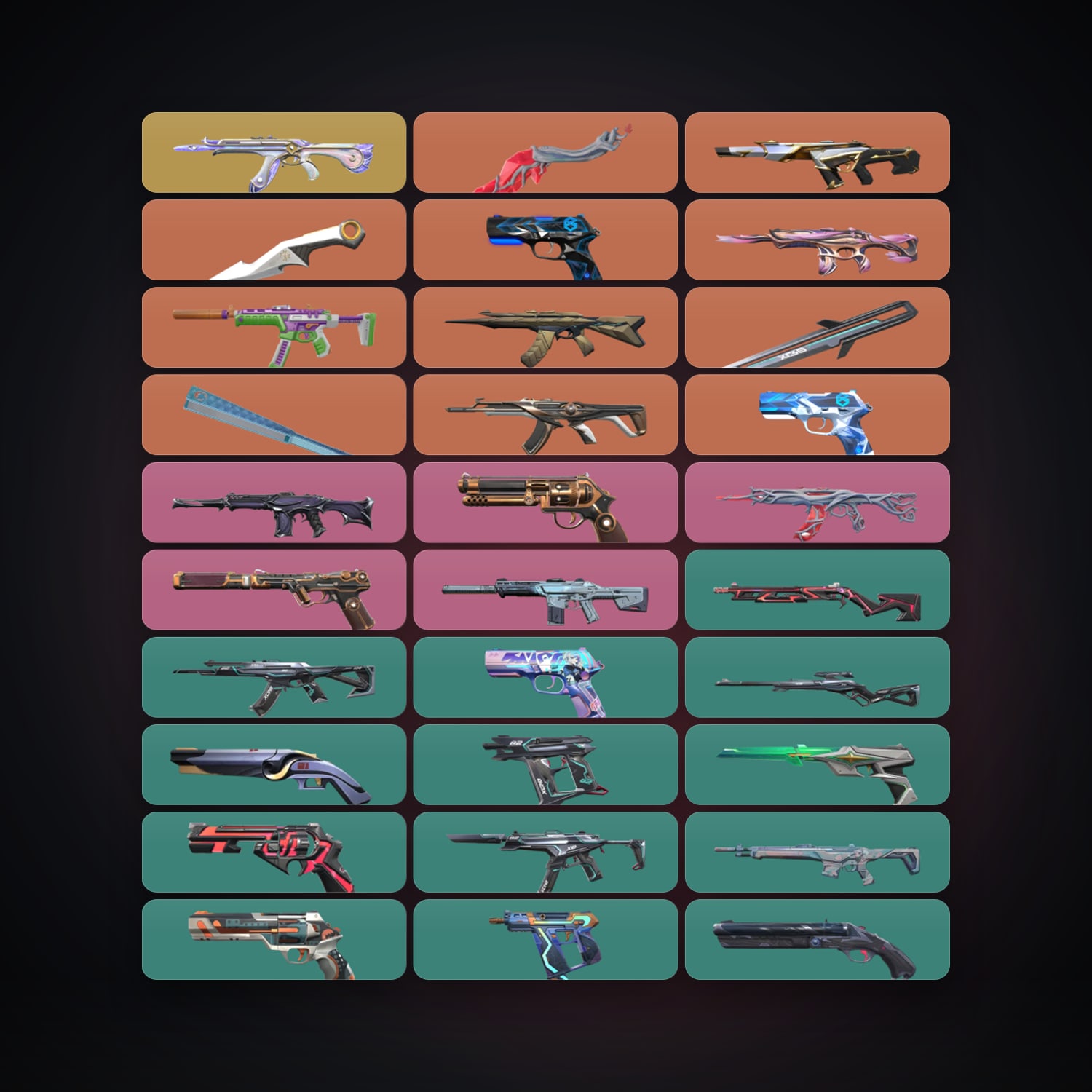 EU Silver 3 locker — 3 knives, 47 skins, lvl 267 — HabibiAccounts