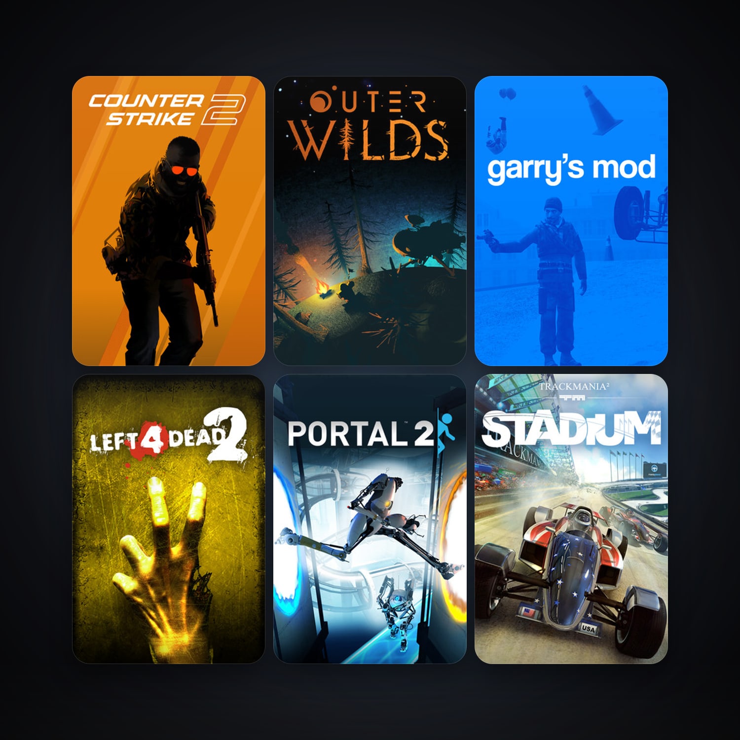 Left 4 Dead 2 + Portal 2, 15 games, clean — HabibiAccounts