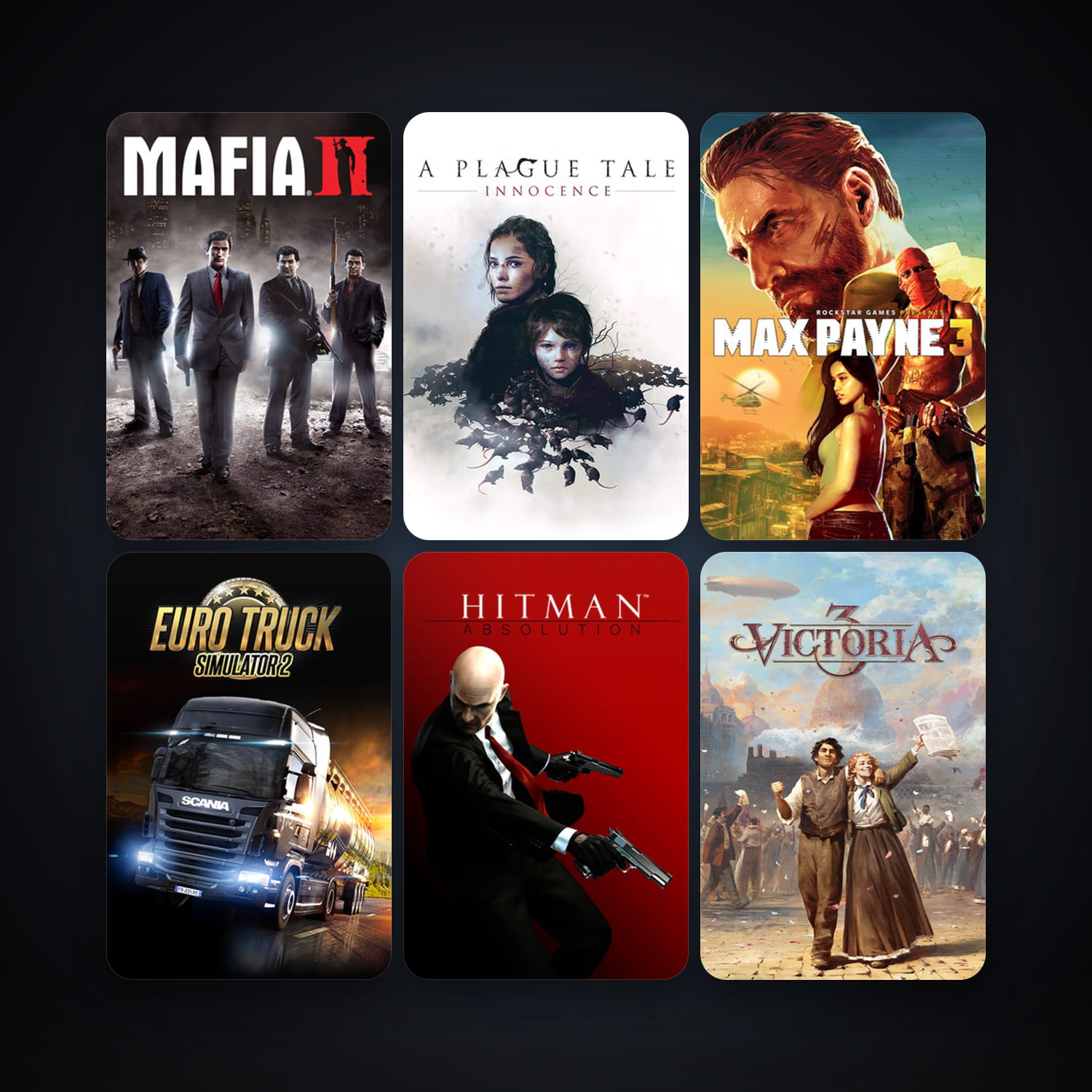 Hitman 2: Silent Assassin + Hitman: Blood Money, 19 games, clean — HabibiAccounts
