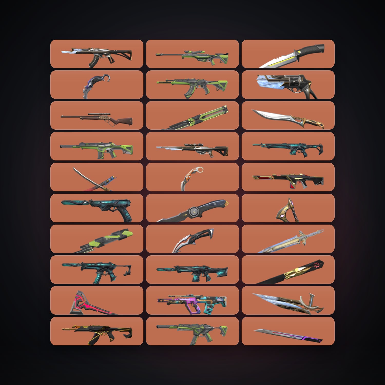 AP Gold 3 locker — 19 knives, 222 skins, lvl 321 — HabibiAccounts