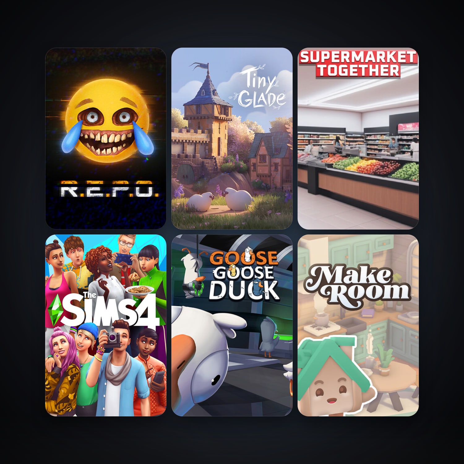 VRChat + The Sims 4, 12 games, clean — HabibiAccounts