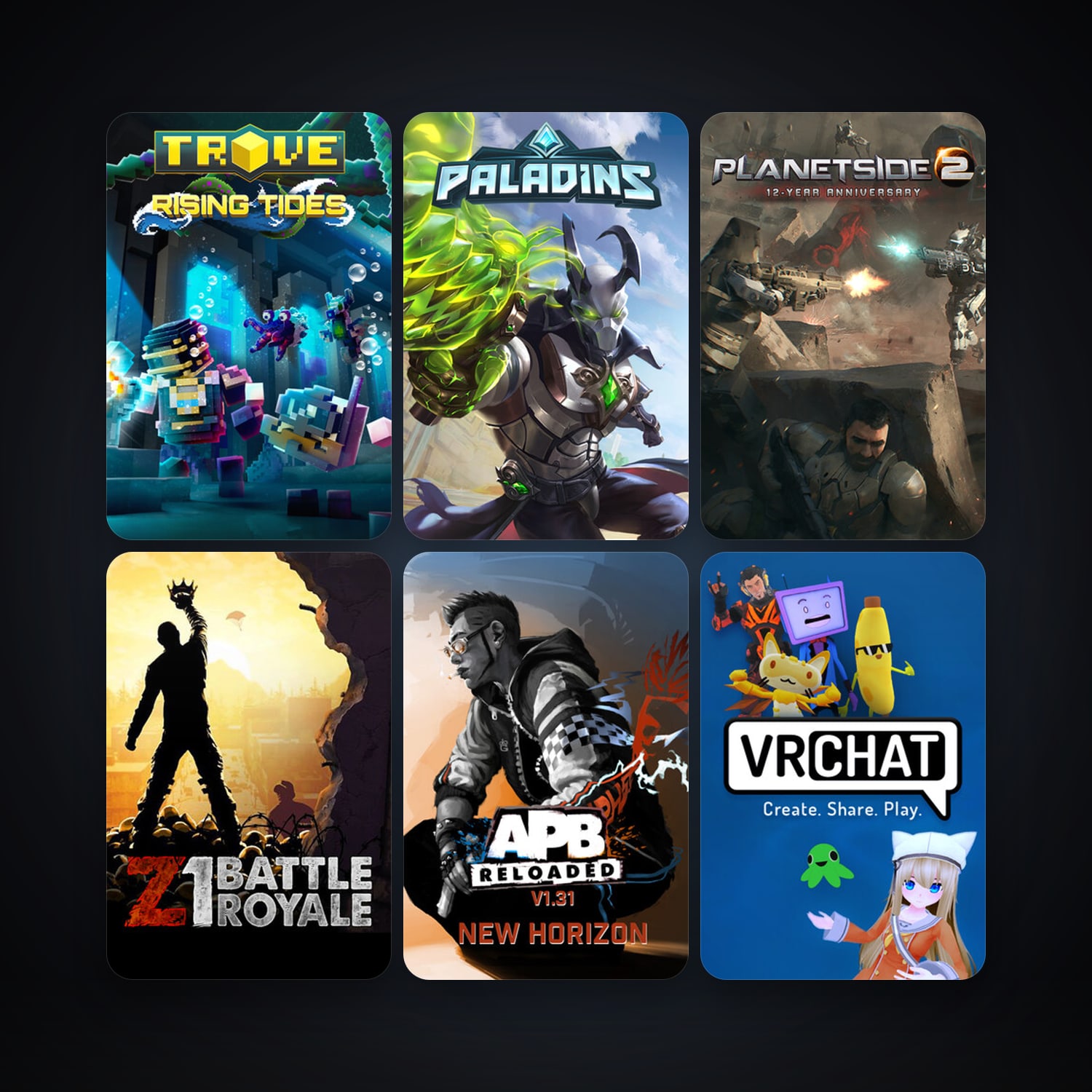 APB Reloaded + PlanetSide 2, 17 games, clean — HabibiAccounts
