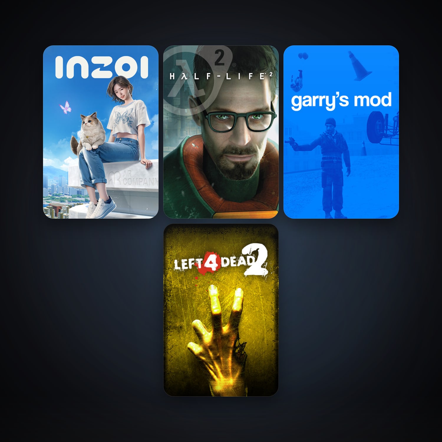 Half-Life 2 + Left 4 Dead 2, 6 games, clean — HabibiAccounts