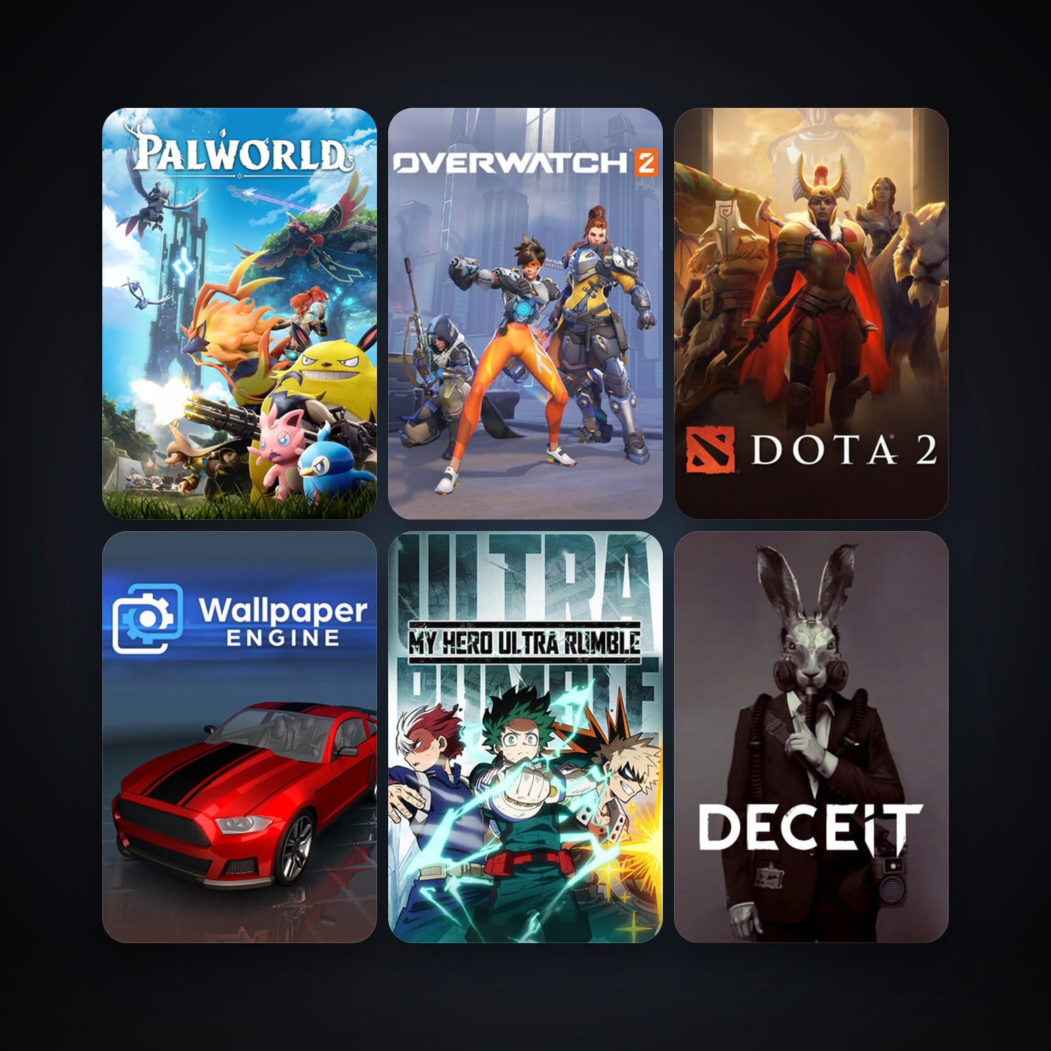 Dota 2 + Wallpaper Engine, 23 games, clean — HabibiAccounts