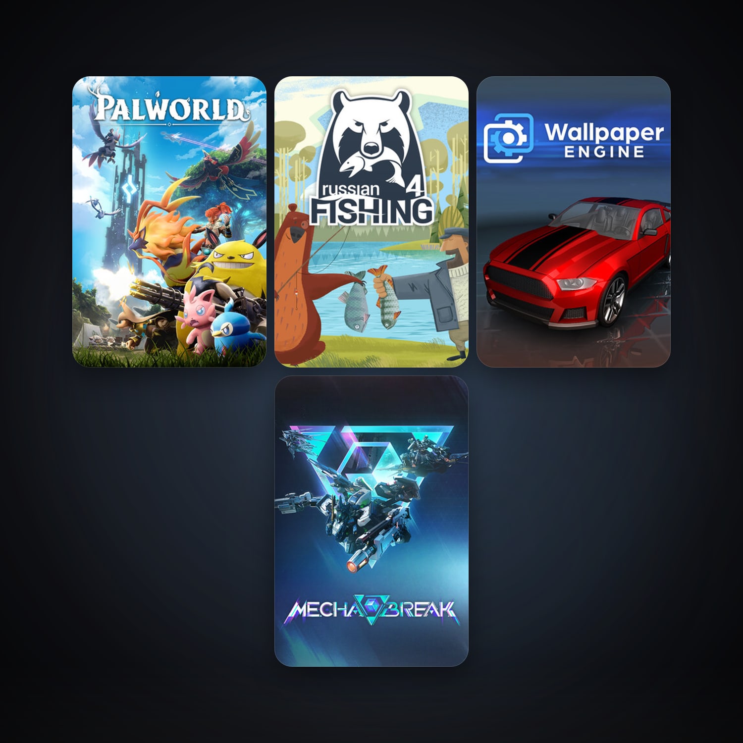 Wallpaper Engine + Russian Fishing 4, 6 games, clean — HabibiAccounts