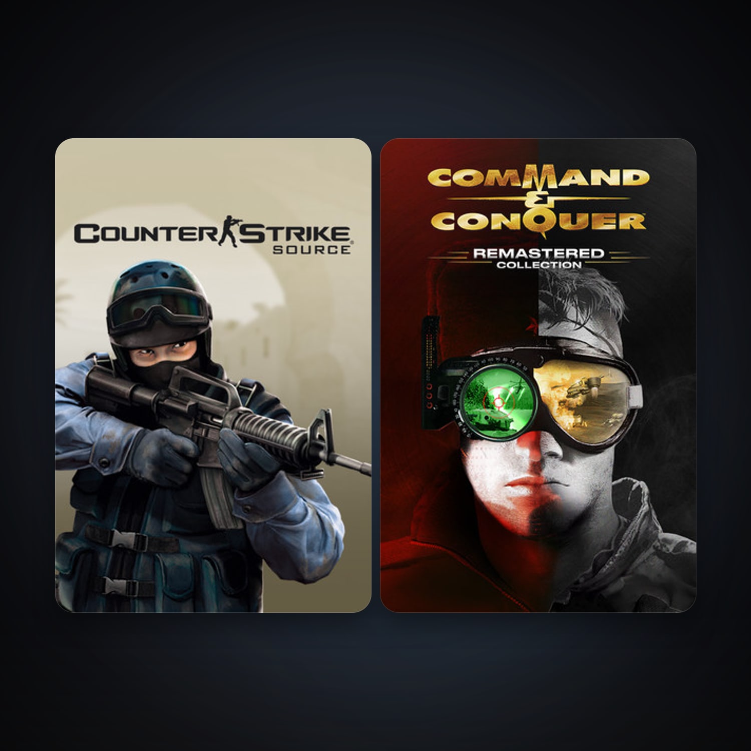 Counter-Strike: Source + Command & Conquer Remastered Collection, 2 games, clean — HabibiAccounts