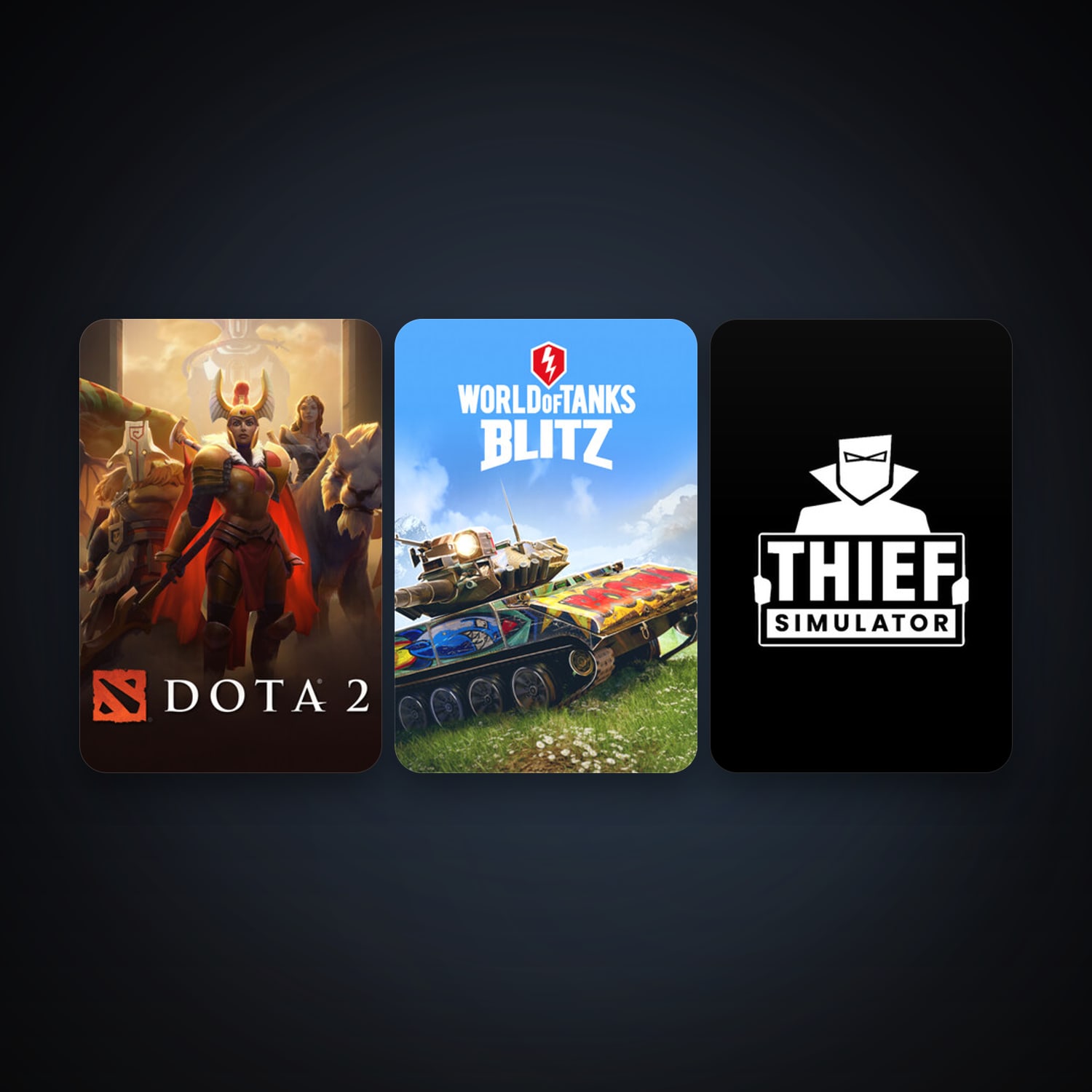 Dota 2 + World of Tanks Blitz, 7 games, clean — HabibiAccounts