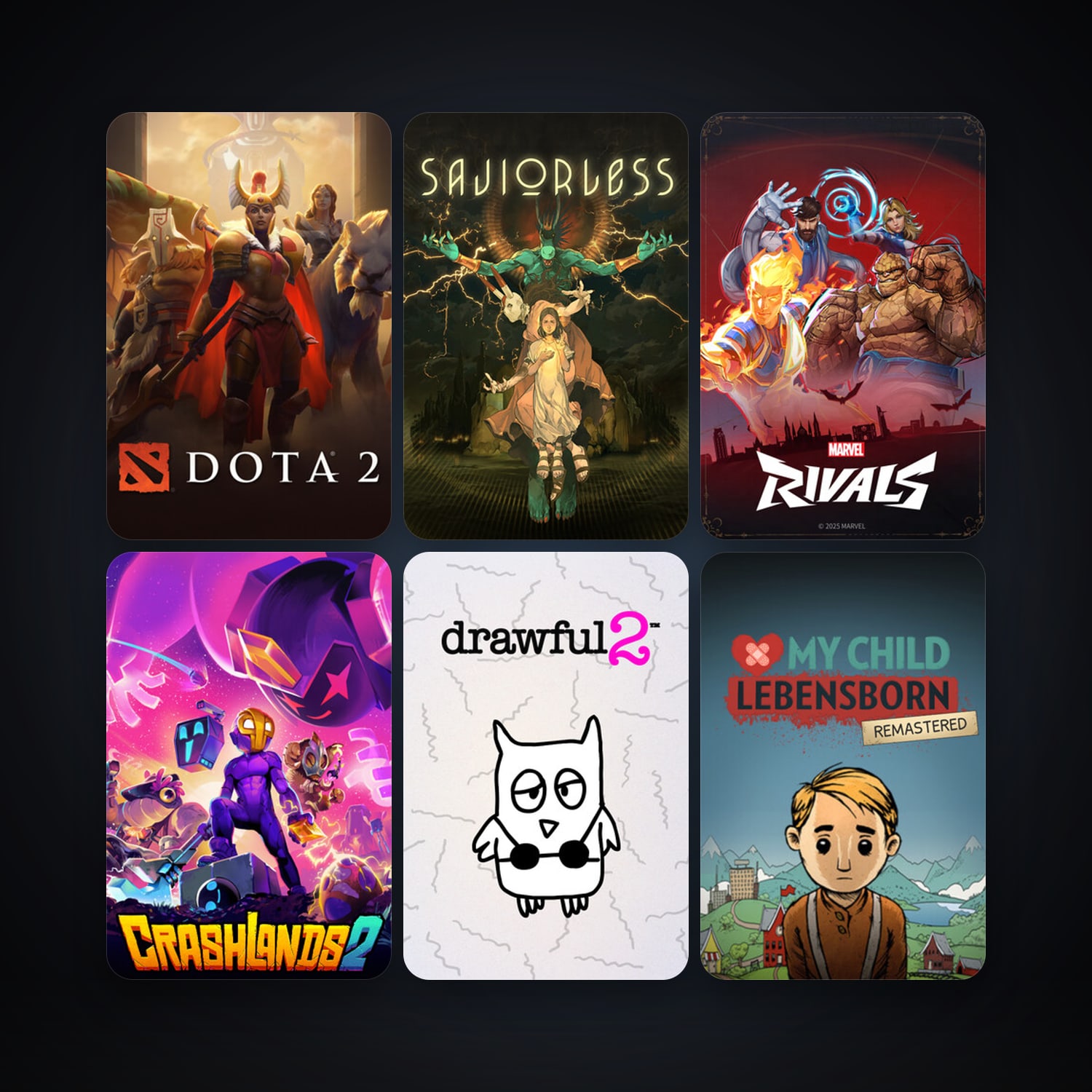 Dota 2 + Drawful 2, 14 games, clean — HabibiAccounts