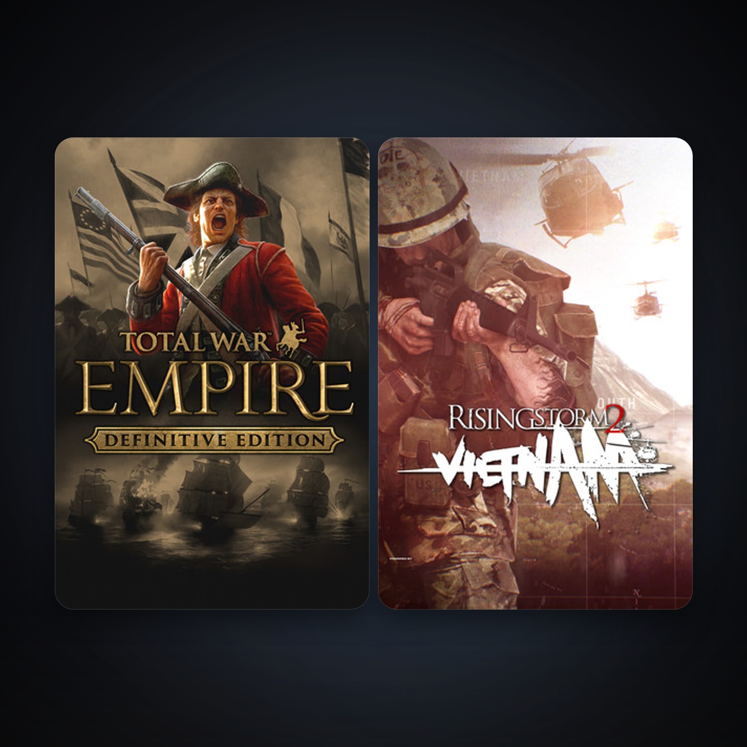 Empire: Total War + Rising Storm 2: Vietnam, 2 games, clean — HabibiAccounts