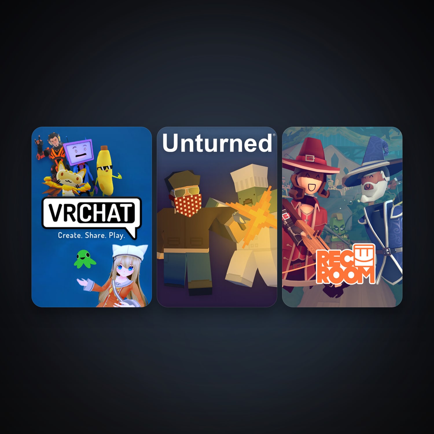 Unturned + VRChat, 5 games, clean — HabibiAccounts